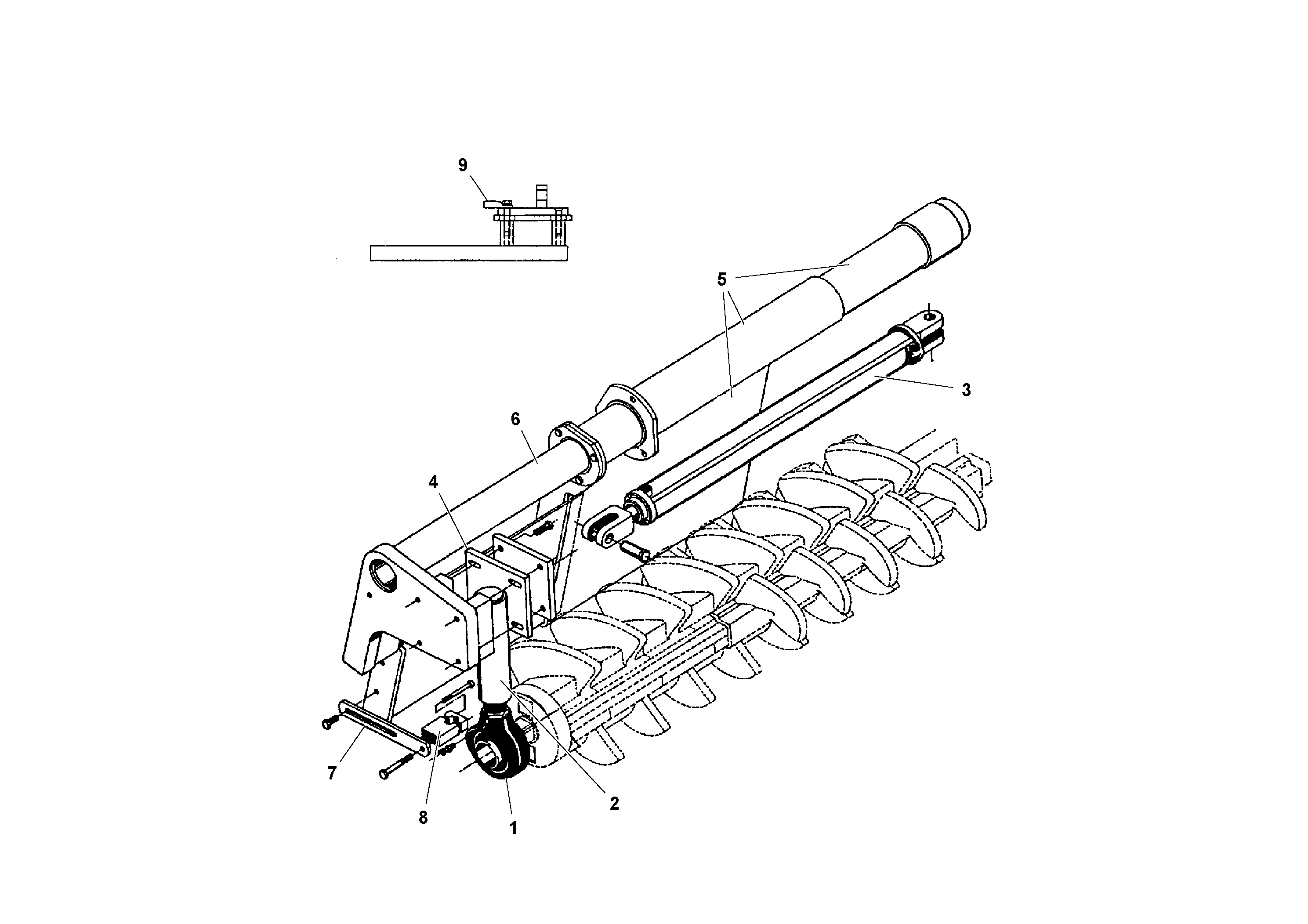 Схема запчастей Volvo PF3172/PF3200 S/N 197507- - 45374 Telescoping Tunnels 