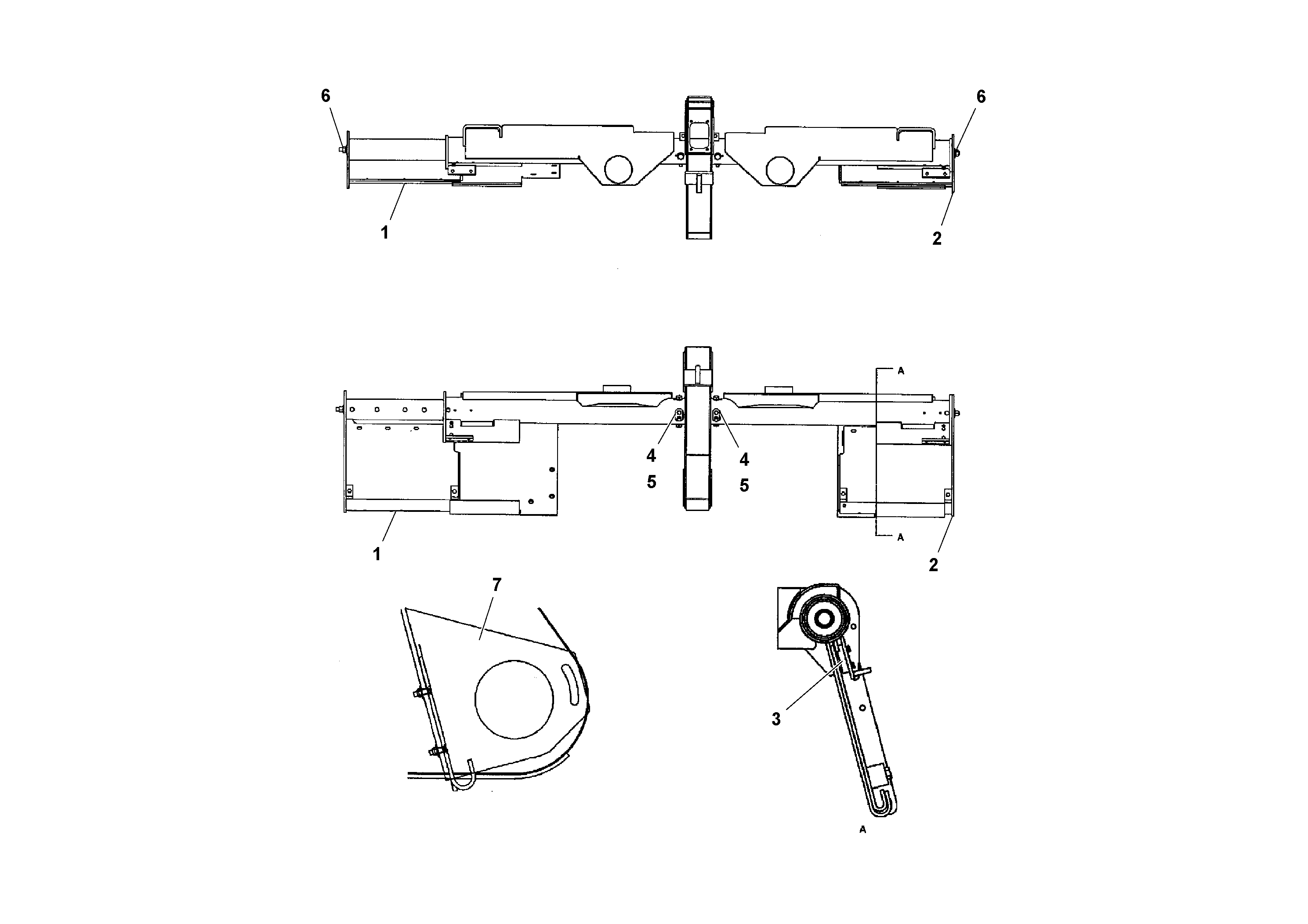 Схема запчастей Volvo PF3172/PF3200 S/N 197507- - 48877 Power Tunnel Assembly 