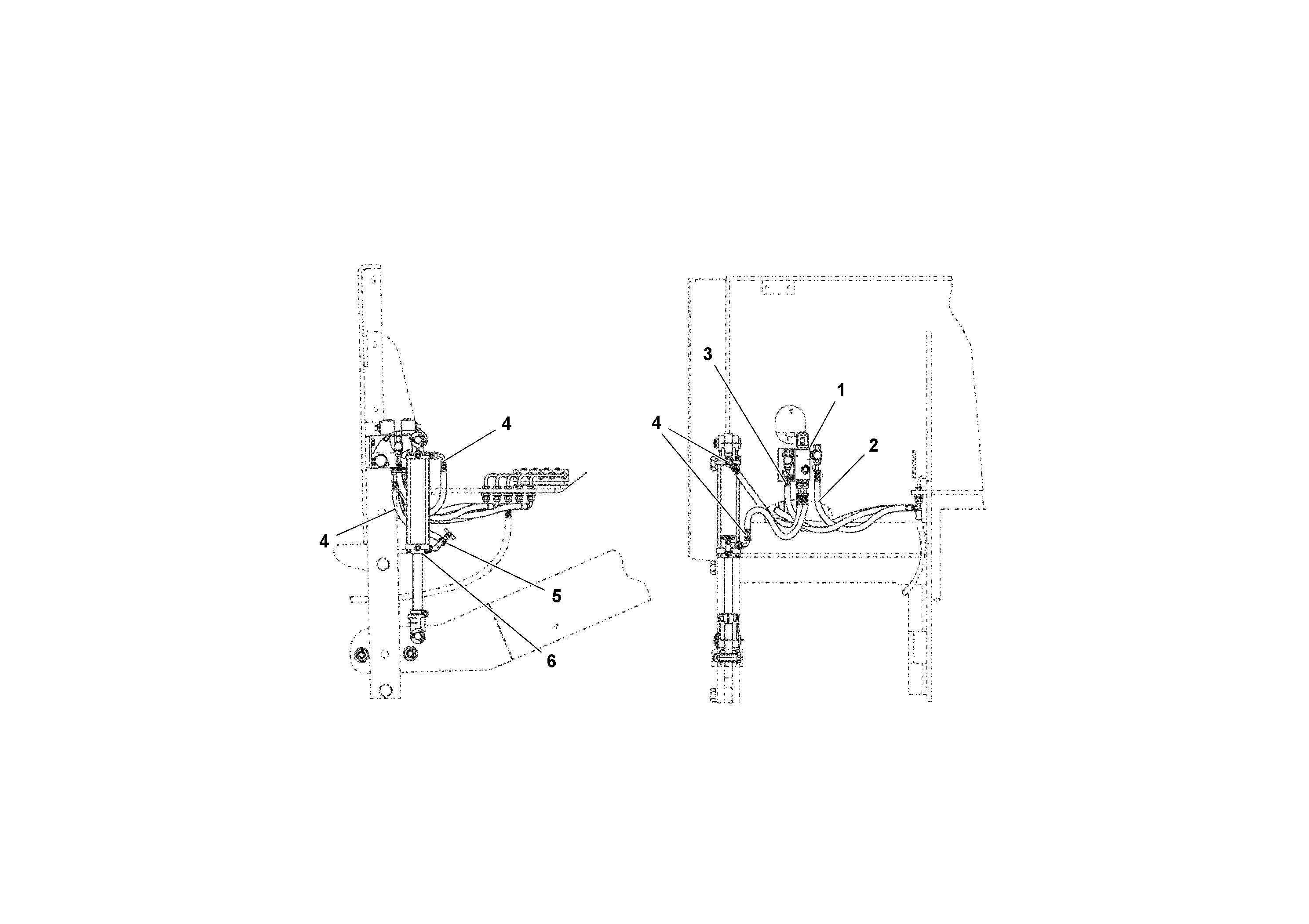 Схема запчастей Volvo AGS 7.5 ATT. BLAW KONTROL II PF161, PF2181, PF4410 - 87061 Hydraulic Arrangements 