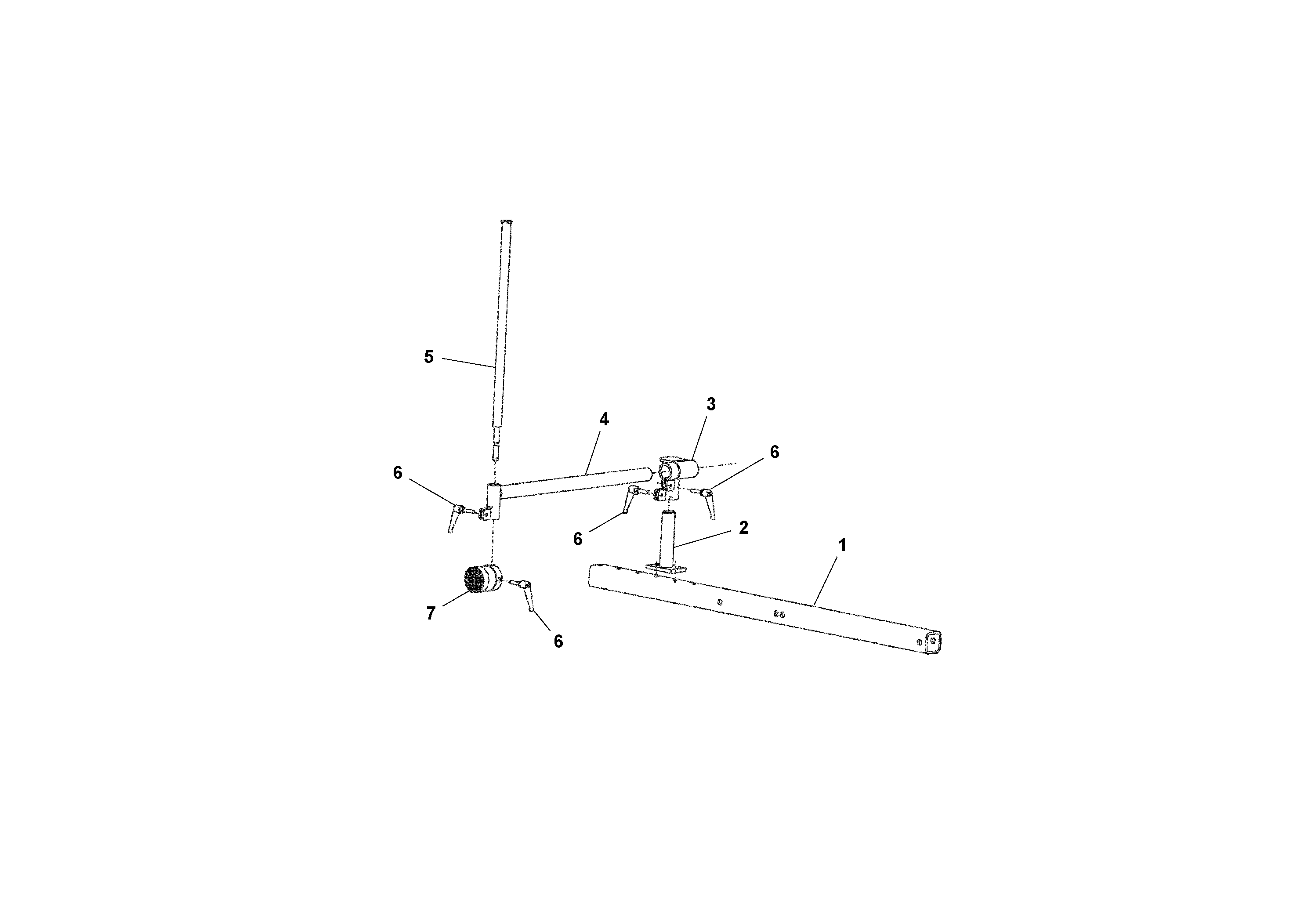 Схема запчастей Volvo AGS 7.5 ATT. BLAW KONTROL II PF161, PF2181, PF4410 - 91441 Grade Sensor Mounting Arrangement Ii 