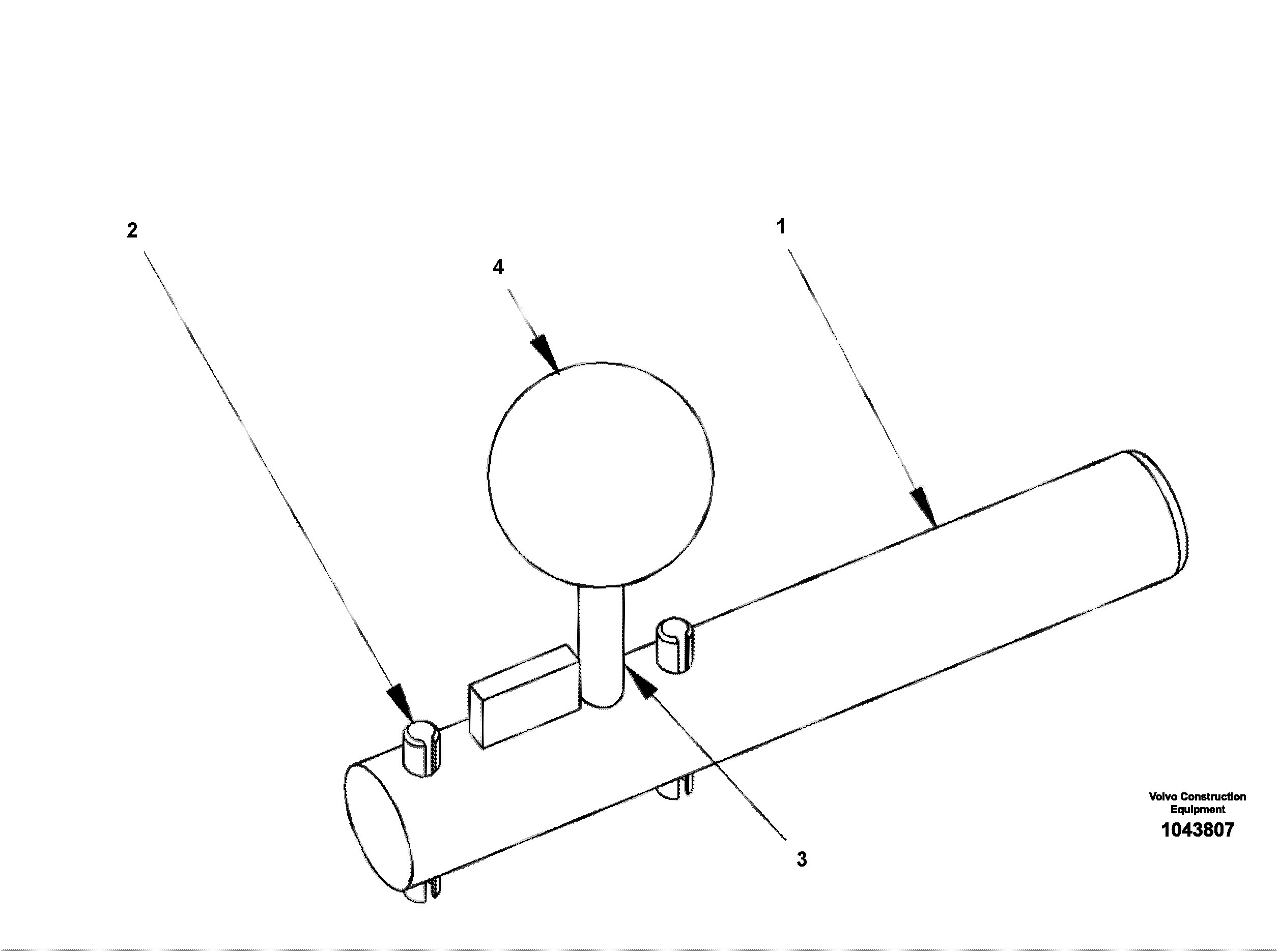 Схема запчастей Volvo ABG4371 S/N 0847503049- - 100529 Adjusting Pin Assembly 