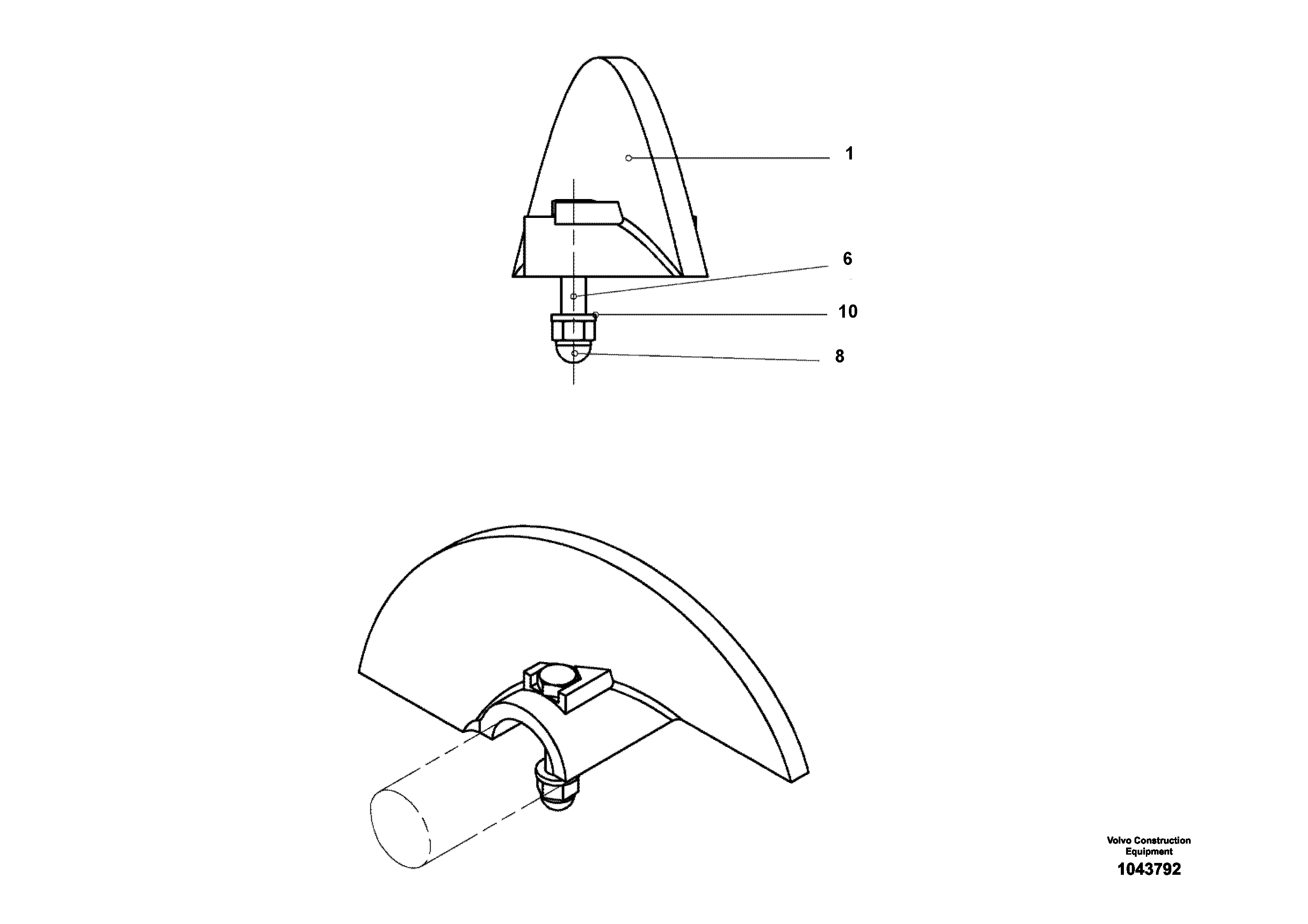 Схема запчастей Volvo ABG4371 S/N 0847503049- - 94101 Auger Flight Assembly 