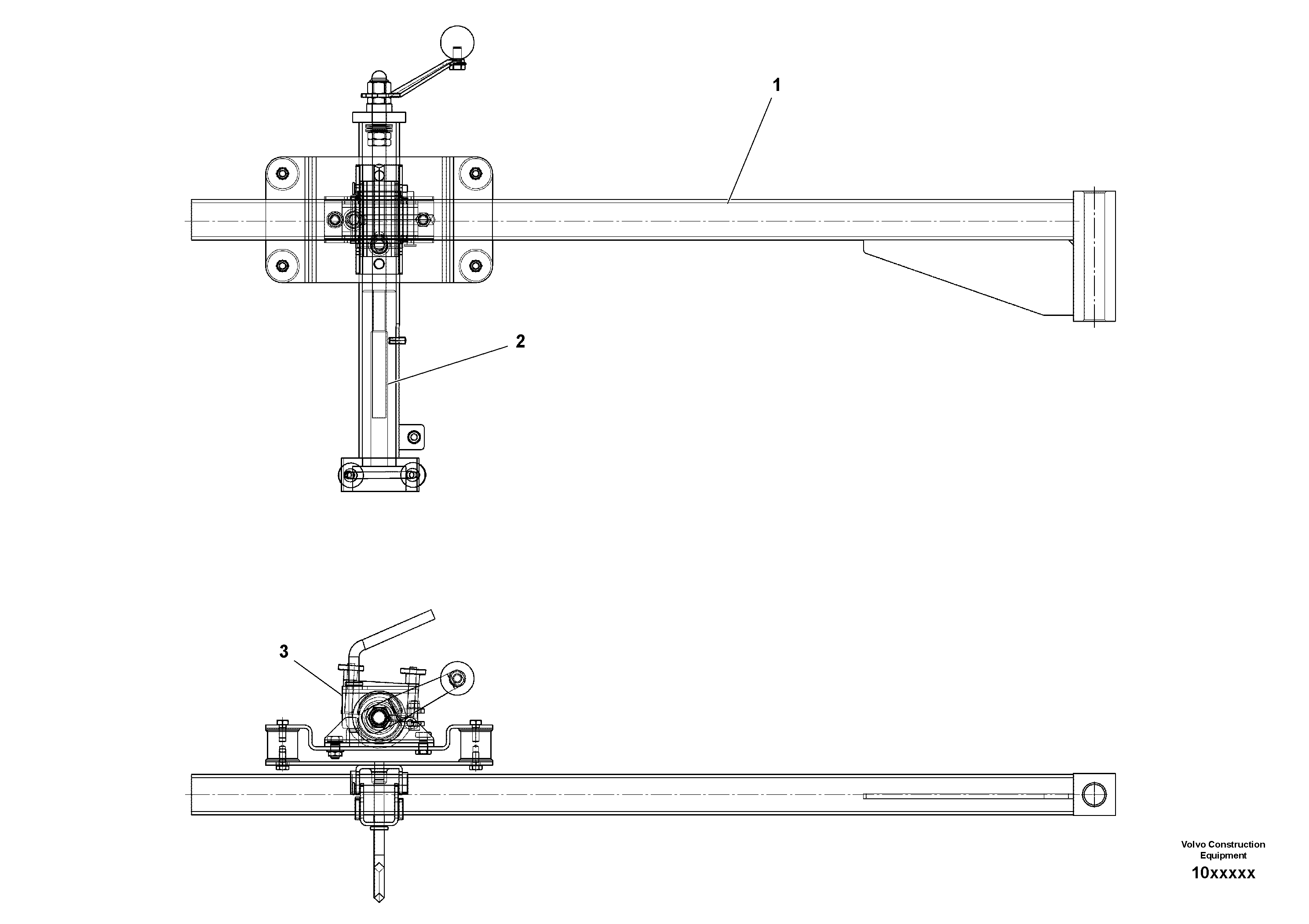 Схема запчастей Volvo ABG4371 S/N 0847503049- - 98159 Mech Control Grade Sensor Assembly 