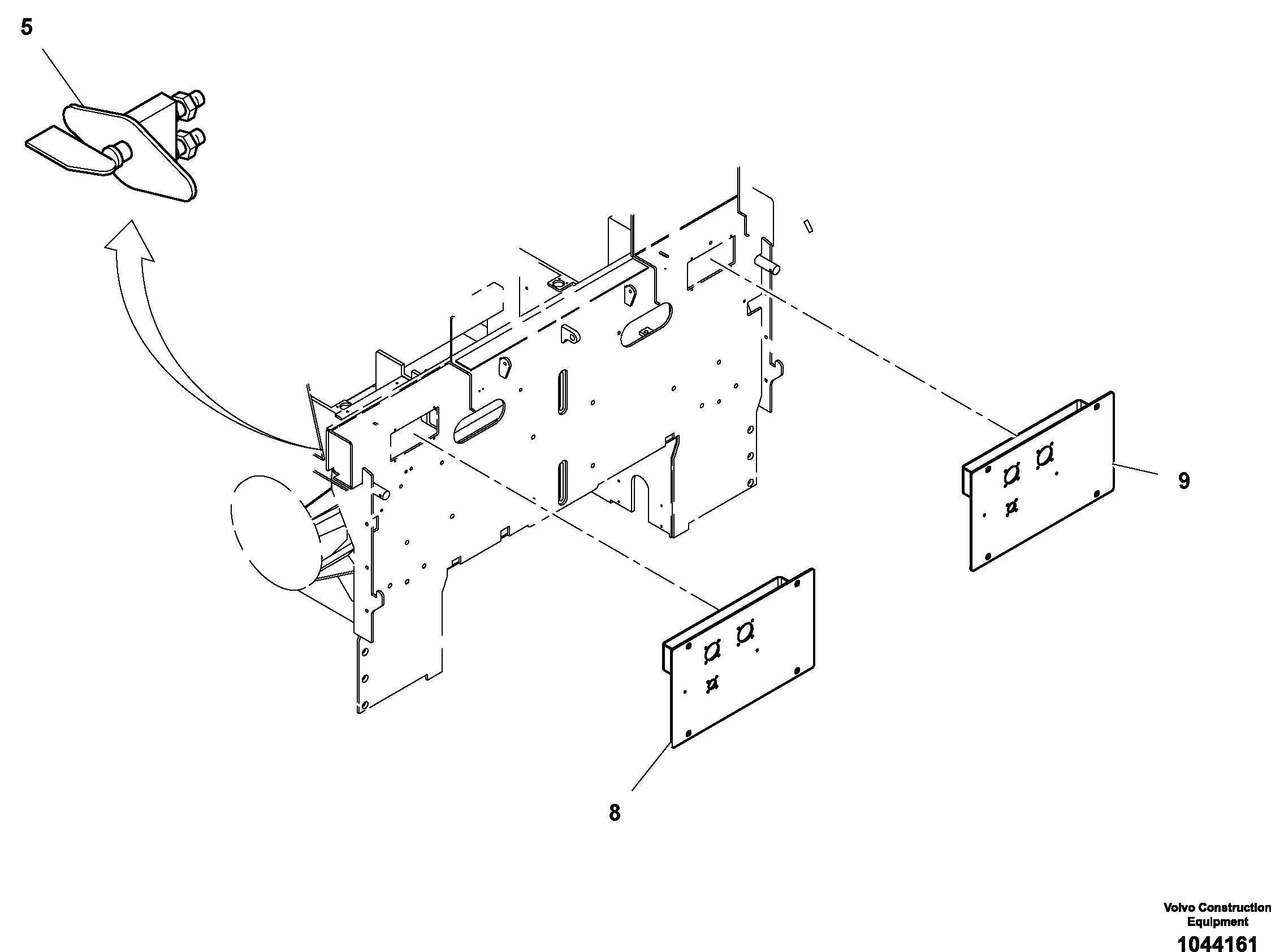 Схема запчастей Volvo ABG4371 S/N 0847503049- - 100904 Electrical Tractor Installation 