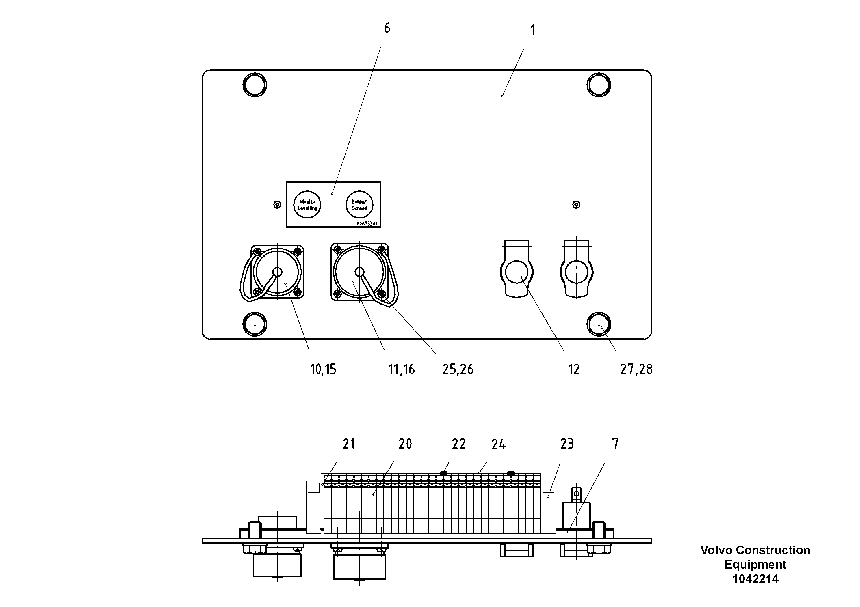 Схема запчастей Volvo ABG3870 - 69173 Distributor ABG3870 S/N 20538 -