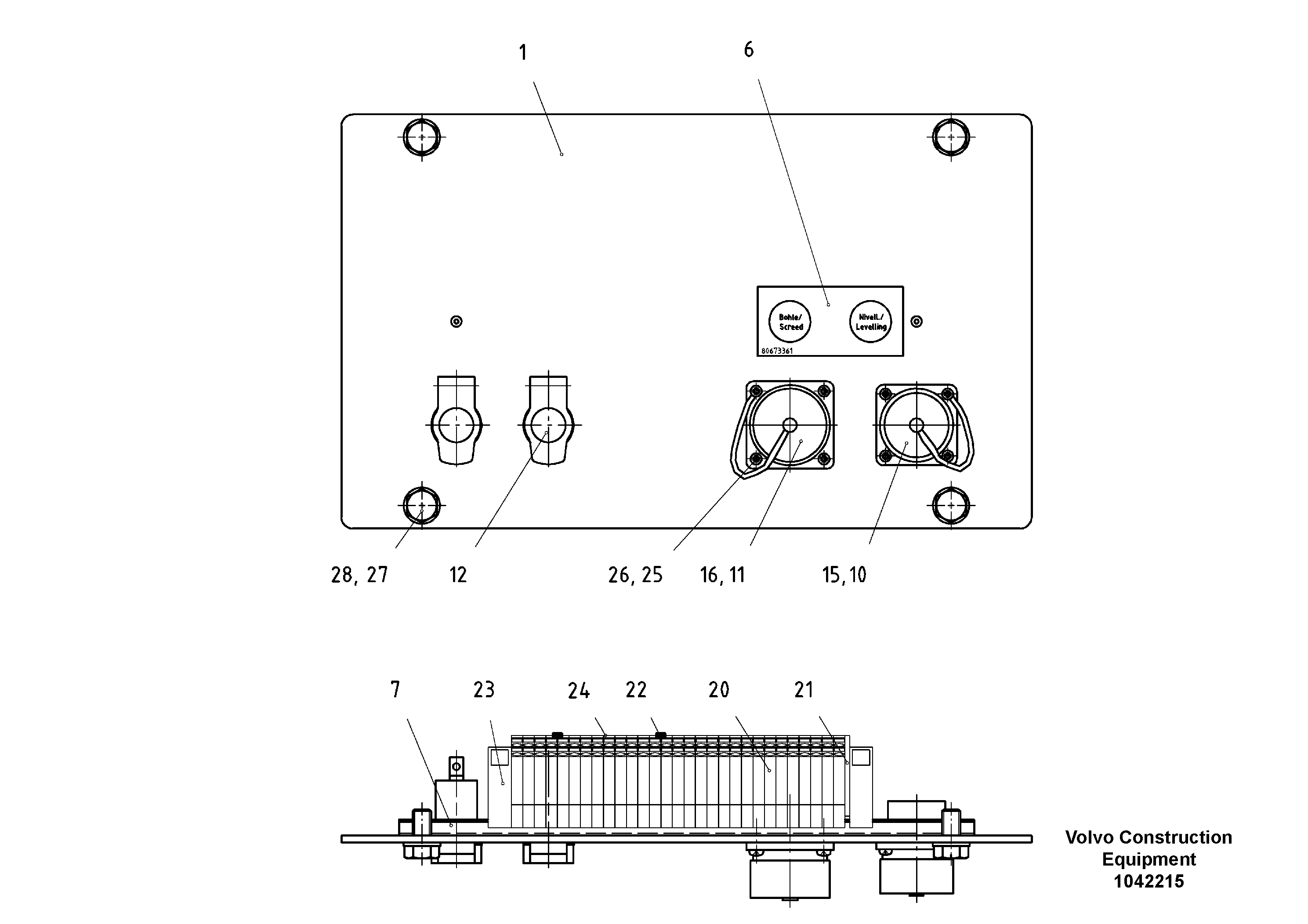 Схема запчастей Volvo ABG3870 - 69897 Distributor ABG3870 S/N 20538 -