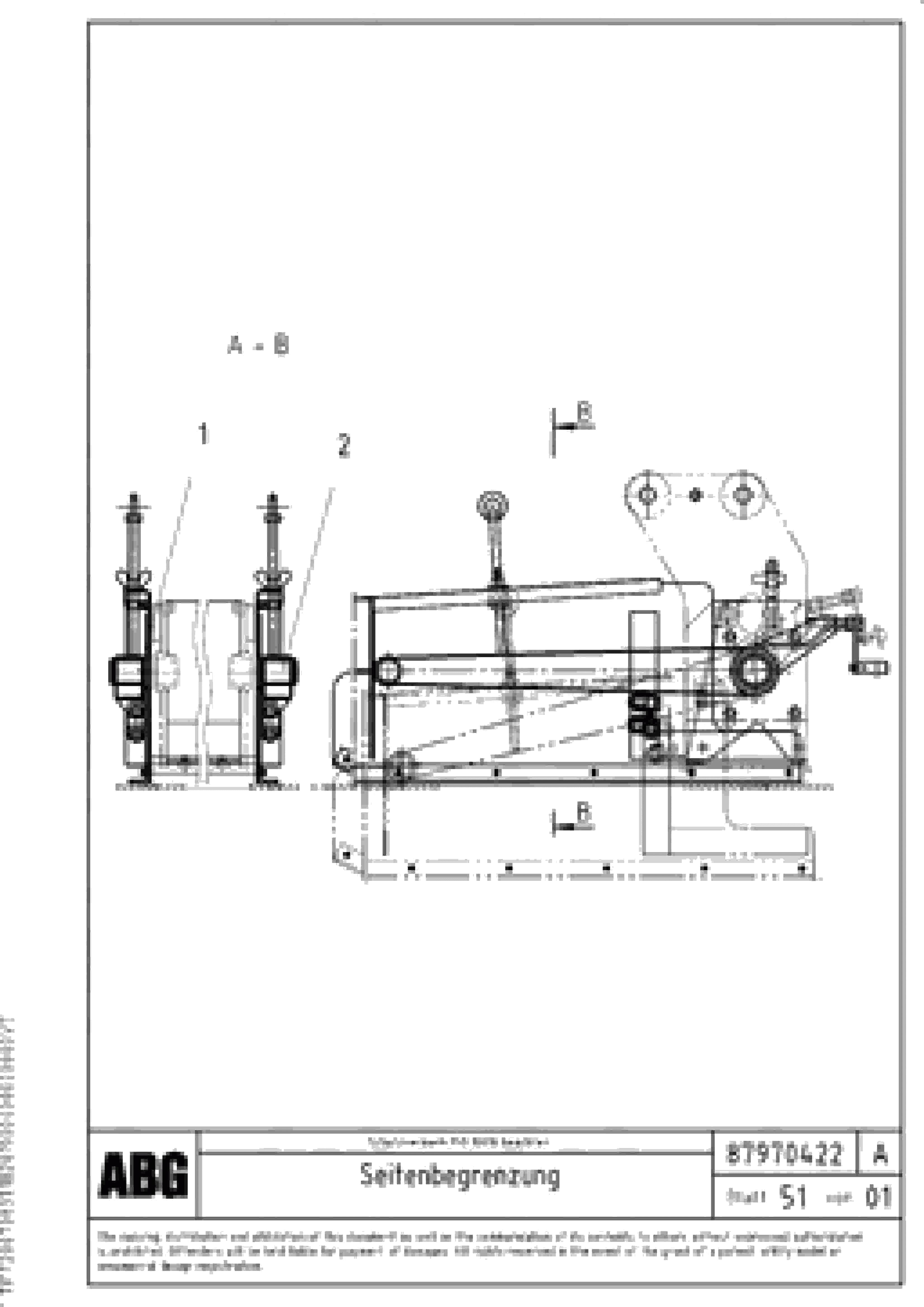 Схема запчастей Volvo ABG3870 - 71246 Lateral limitation VB 50 ATT. SCREEDS 2,0 - 5,0M ABG3870