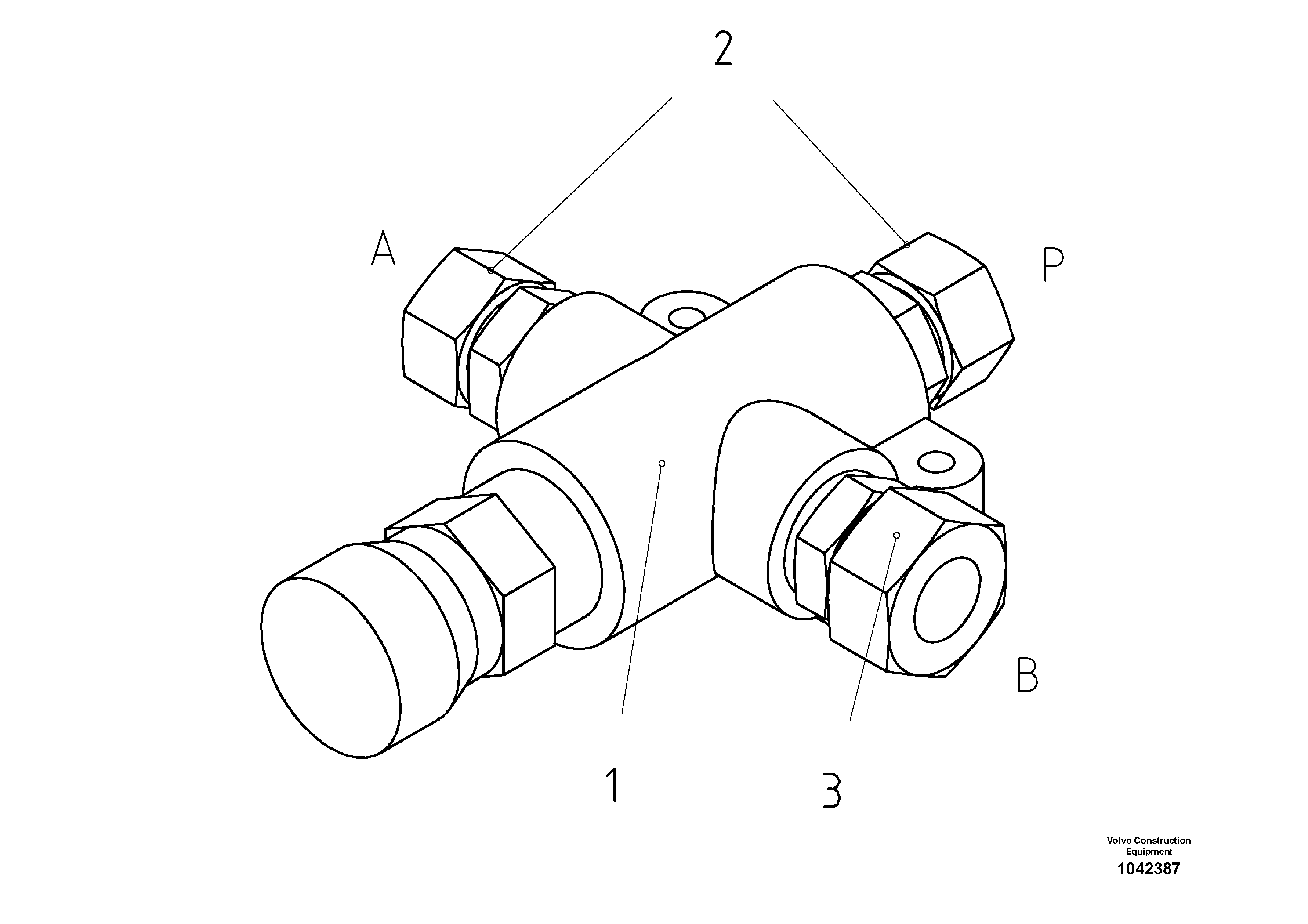 Схема запчастей Volvo ABG3870 - 48228 Flow control valve ABG3870 S/N 20538 -