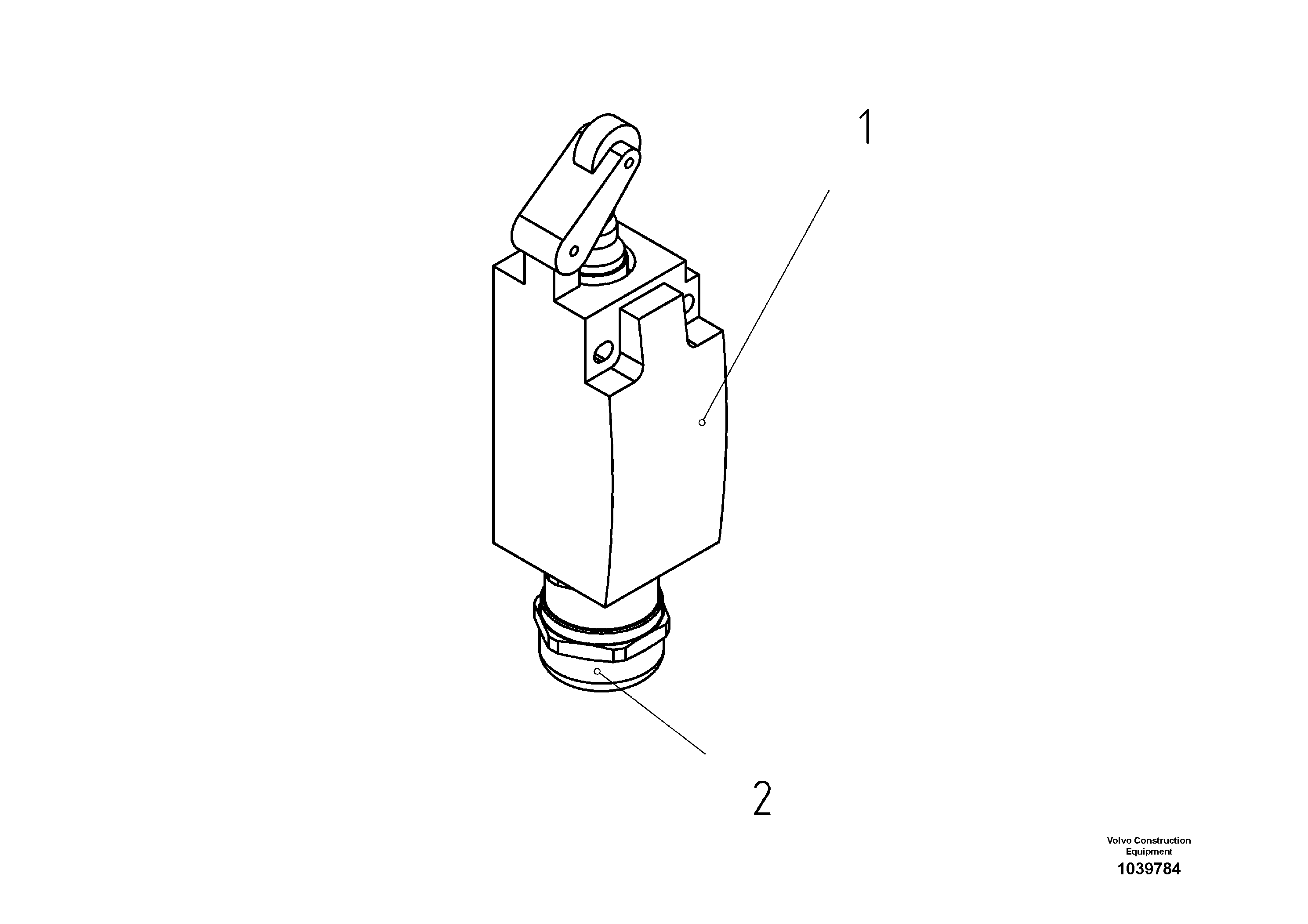 Схема запчастей Volvo ABG3870 - 48243 Limit switch With Cable Gland ABG3870 S/N 20538 -