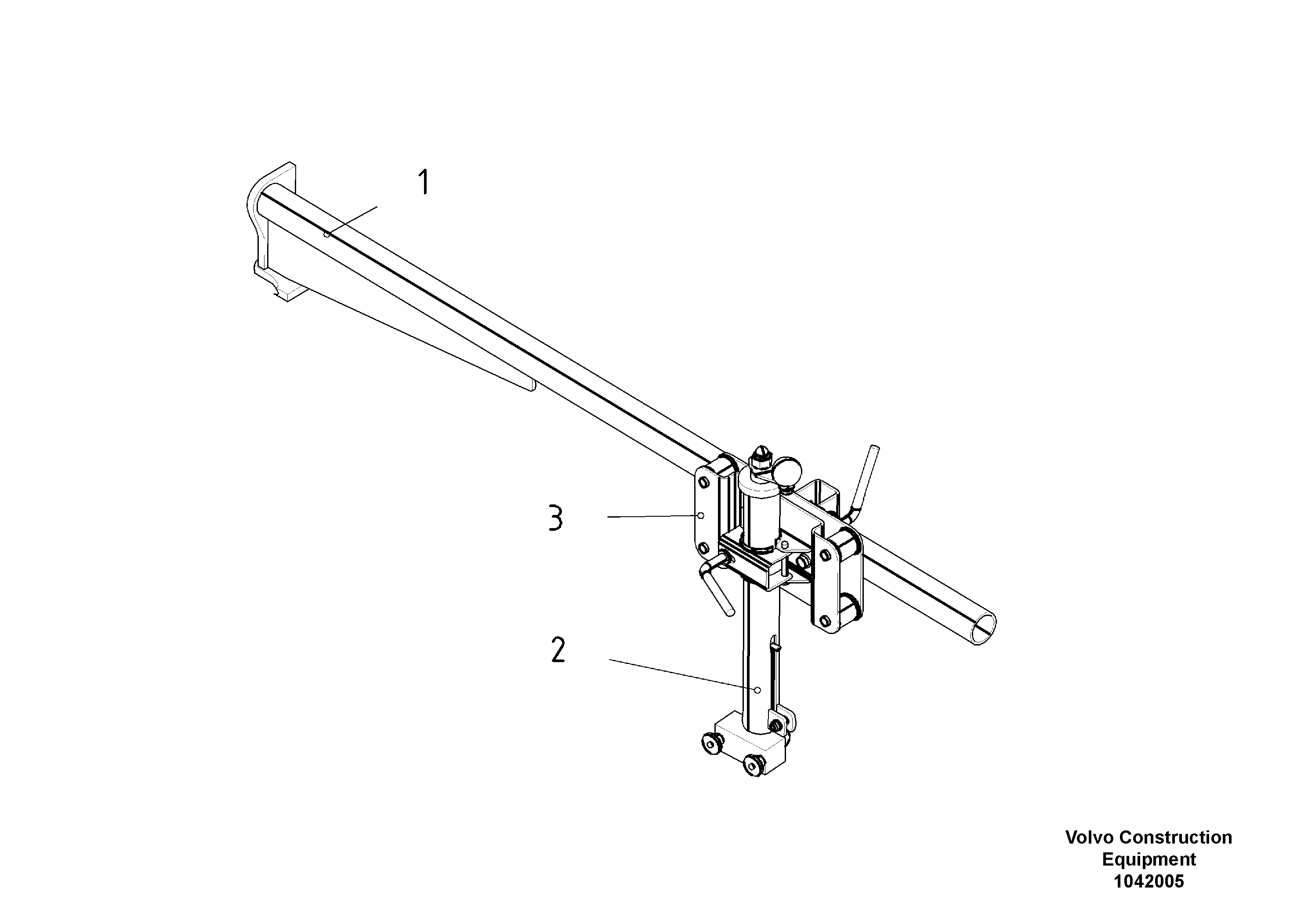 Схема запчастей Volvo ABG3870 - 54676 Mechanical Control Assembly ABG3870 S/N 20538 -