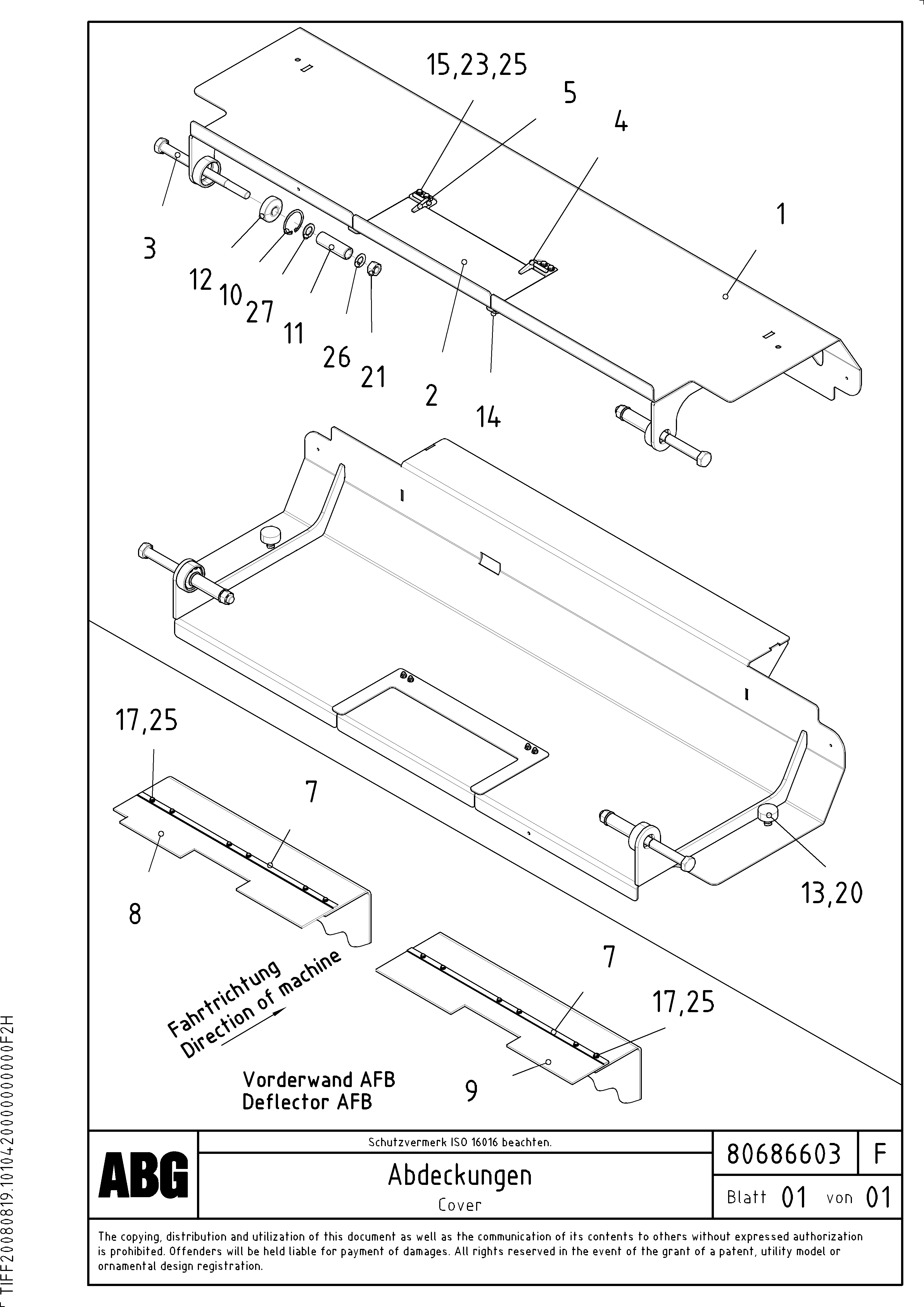 Схема запчастей Volvo ABG3870 - 71248 Cover plate for basic screed VB 50 ATT. SCREEDS 2,0 - 5,0M ABG3870