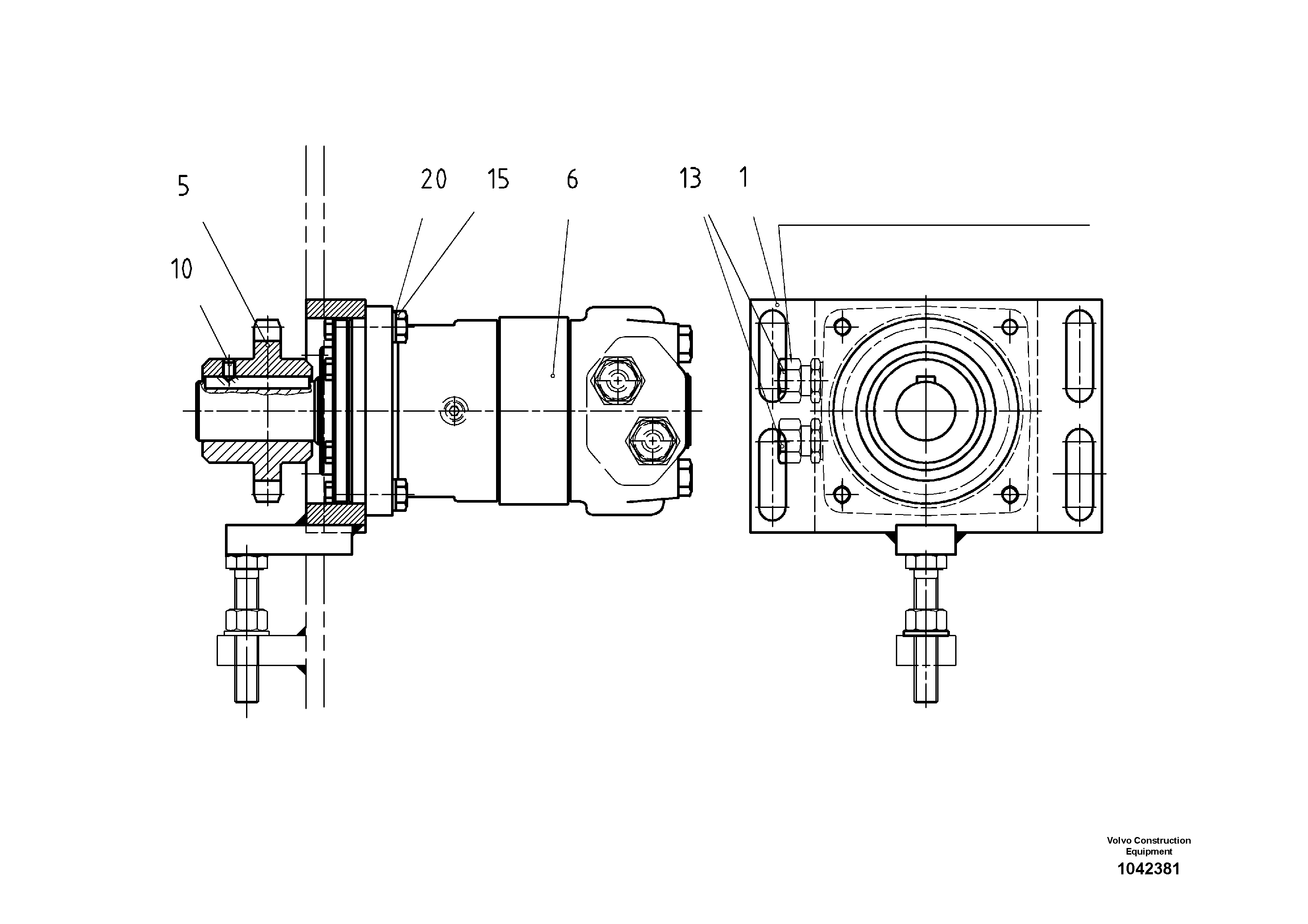 Схема запчастей Volvo ABG3870 - 55624 Drive ABG3870 S/N 20538 -