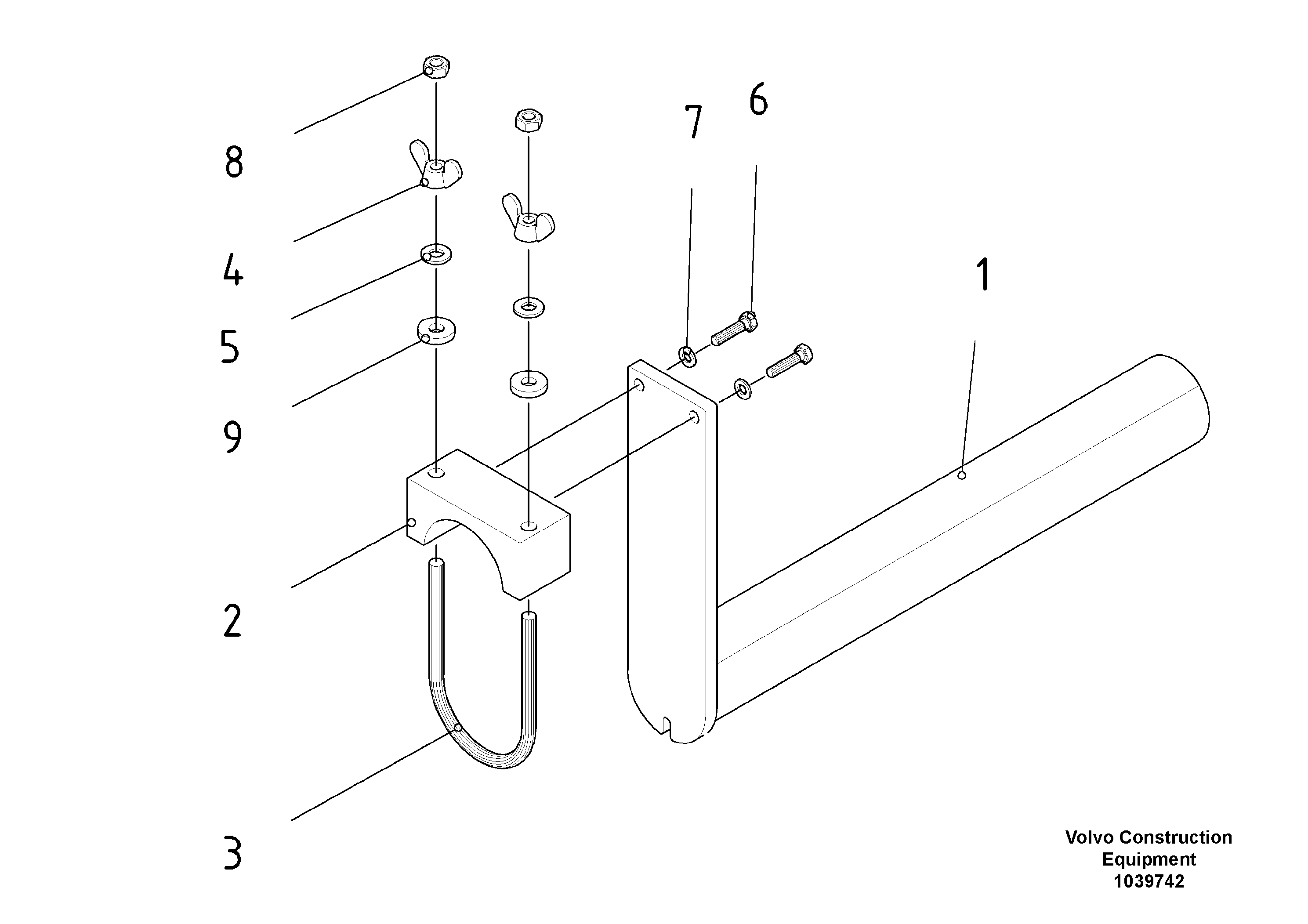 Схема запчастей Volvo ABG3870 - 55636 Tool holder ABG3870 S/N 20538 -