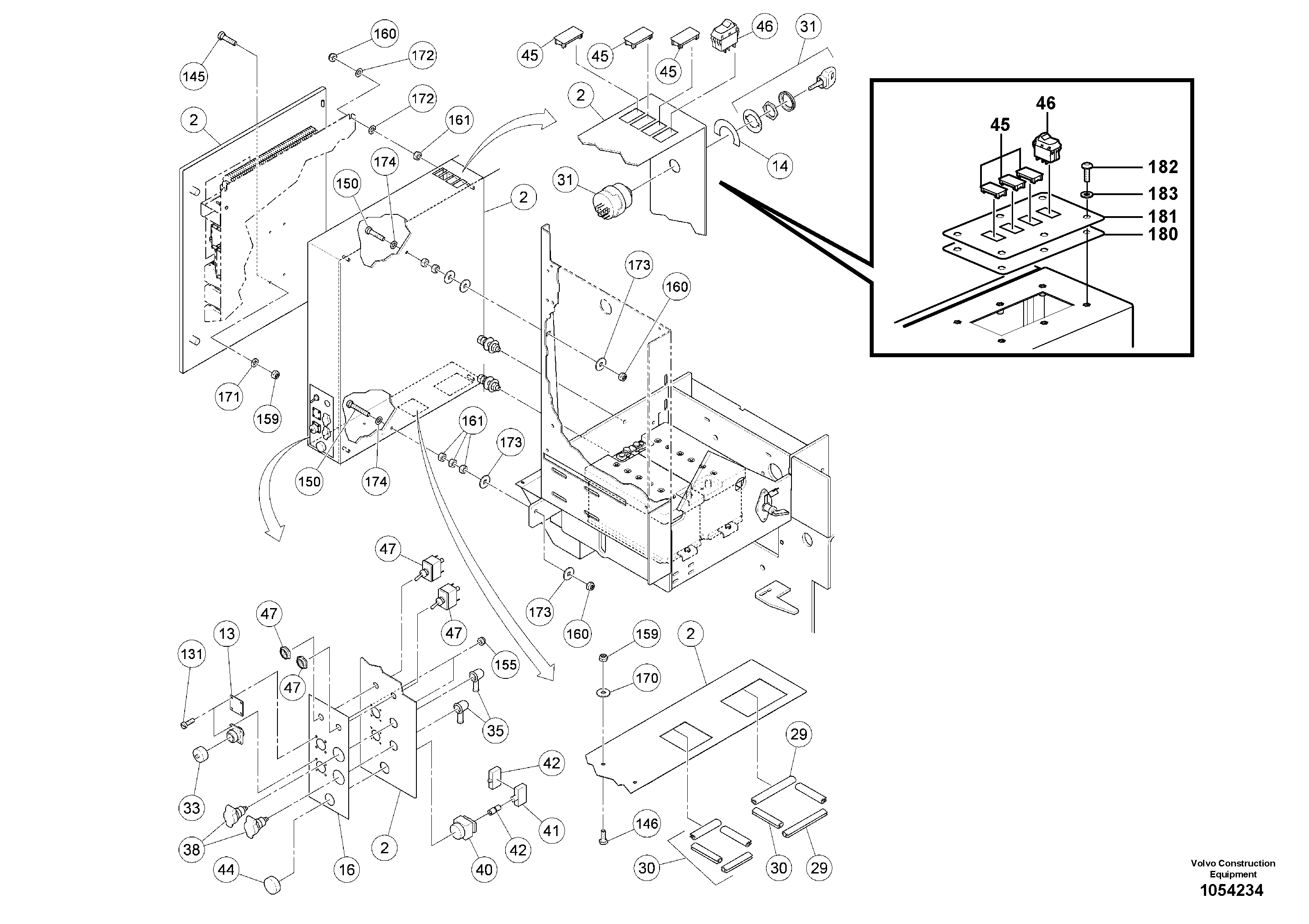 Схема запчастей Volvo ABG5770 - 95964 main distributor ABG5770 S/N 20740 -