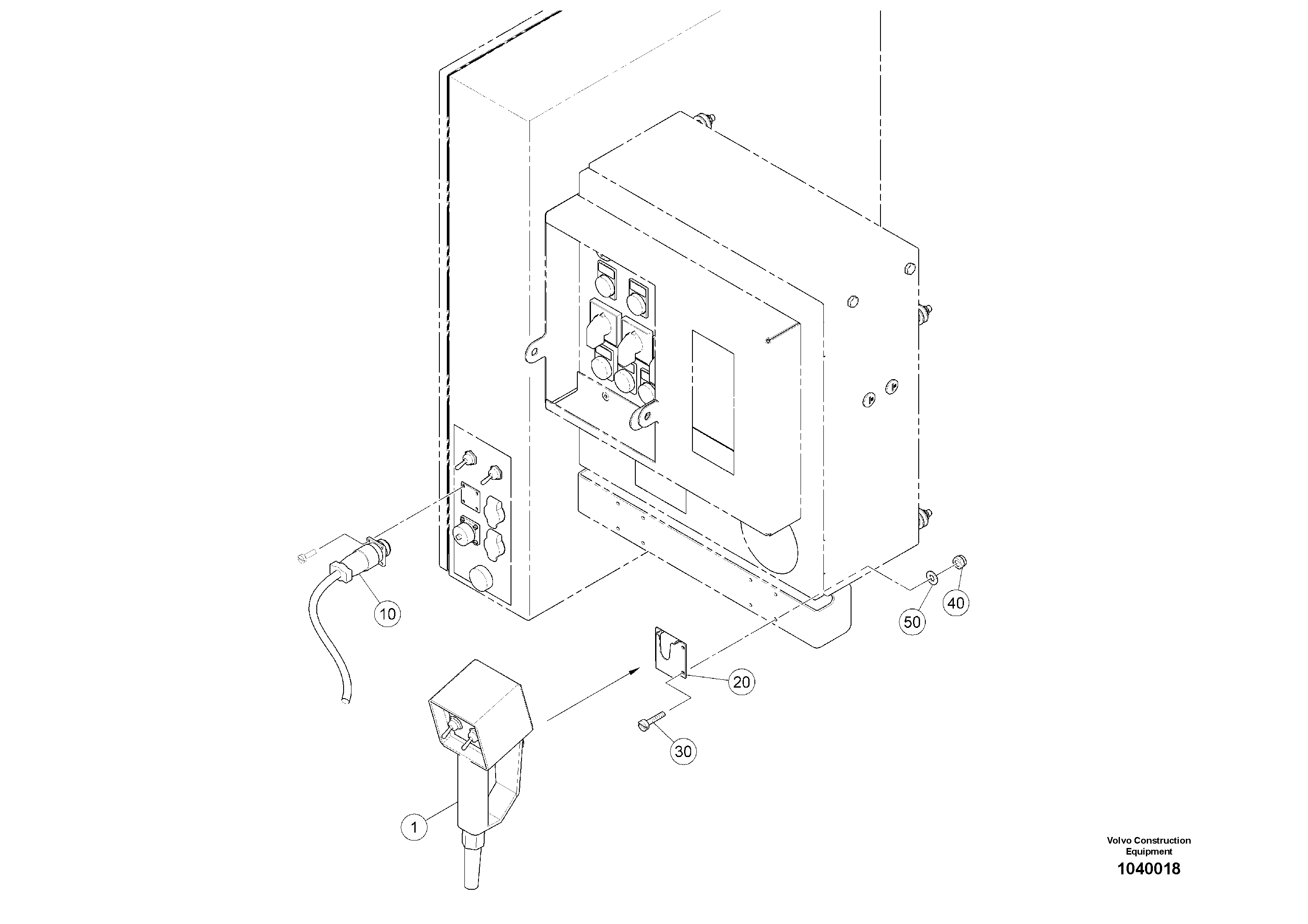 Схема запчастей Volvo ABG5770 - 94614 Electric height adjustment ABG5770 S/N 20740 -