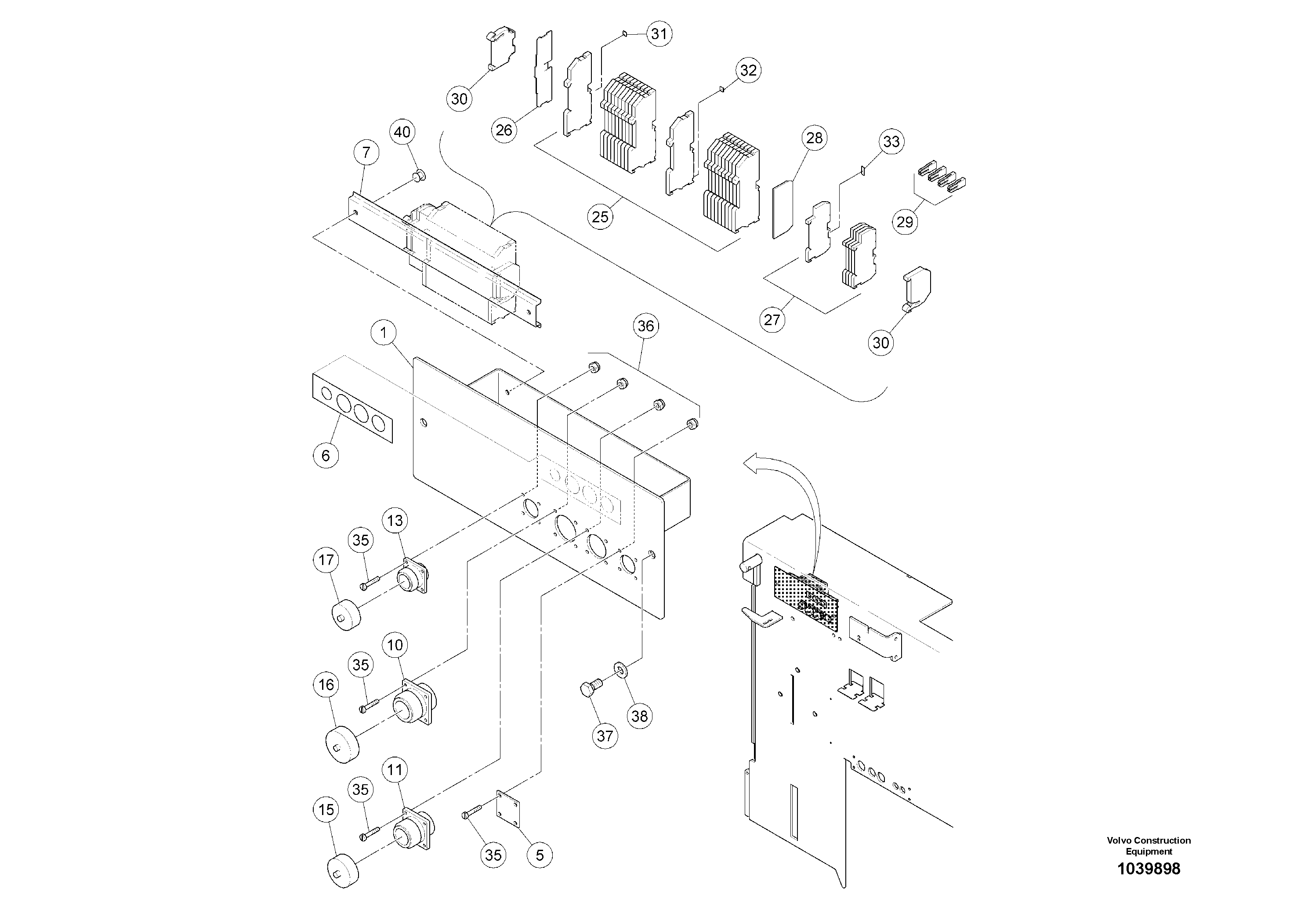 Схема запчастей Volvo ABG5770 - 87481 Distributor ABG5770 S/N 20740 -