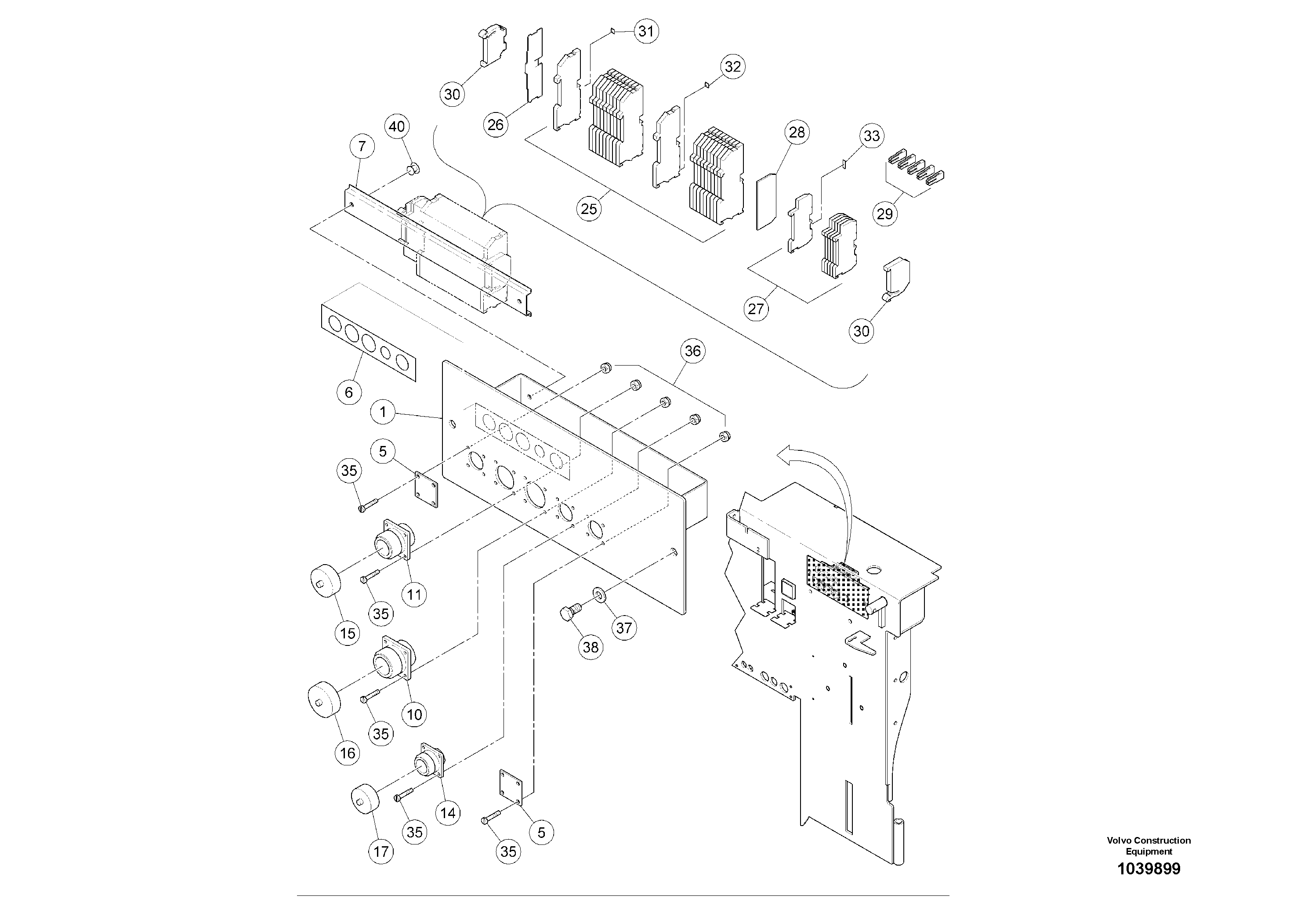 Схема запчастей Volvo ABG5770 - 94567 Distributor ABG5770 S/N 20740 -