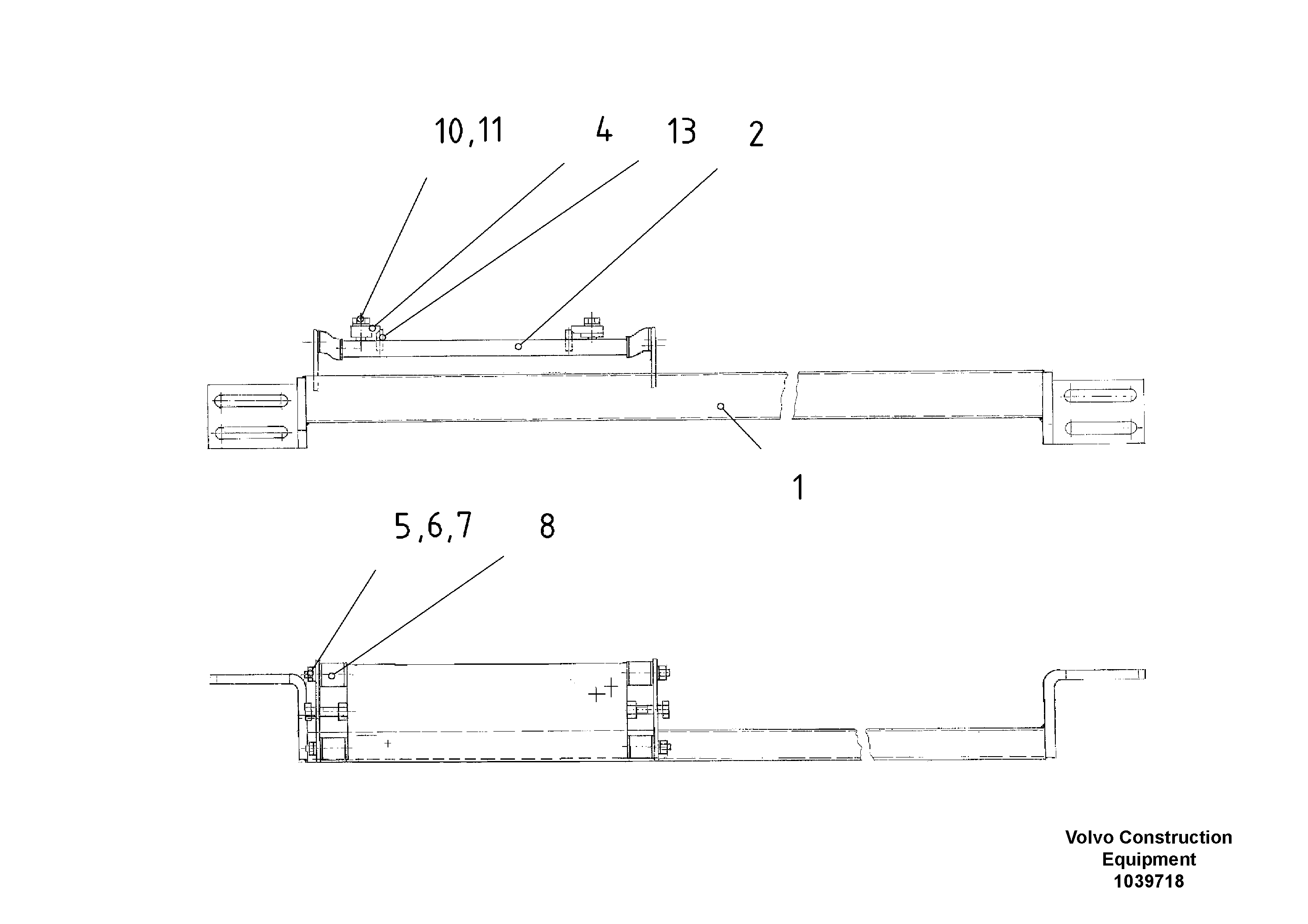 Схема запчастей Volvo ABG5770 - 94510 Slope Control Holder ABG5770 S/N 20740 -