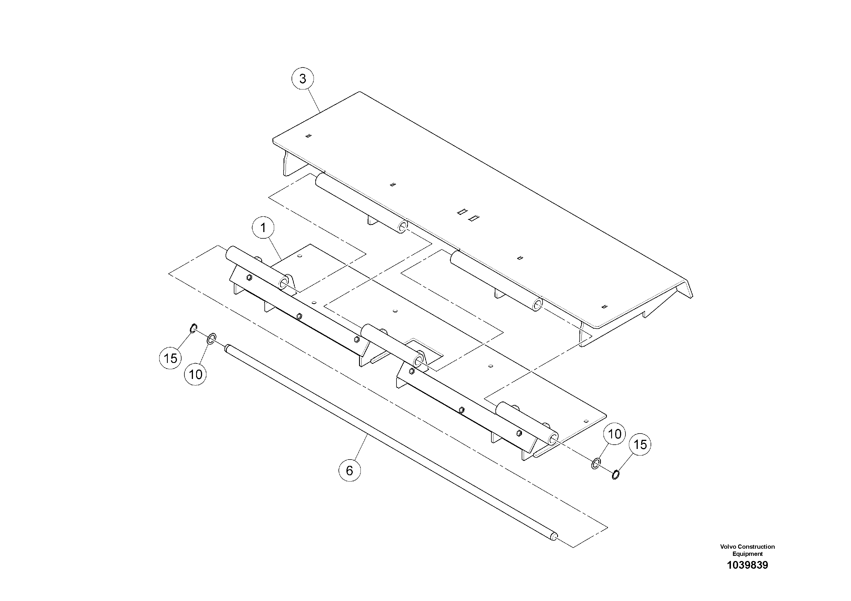 Схема запчастей Volvo ABG5770 - 97237 Hopper Dumping ABG5770 S/N 20740 -