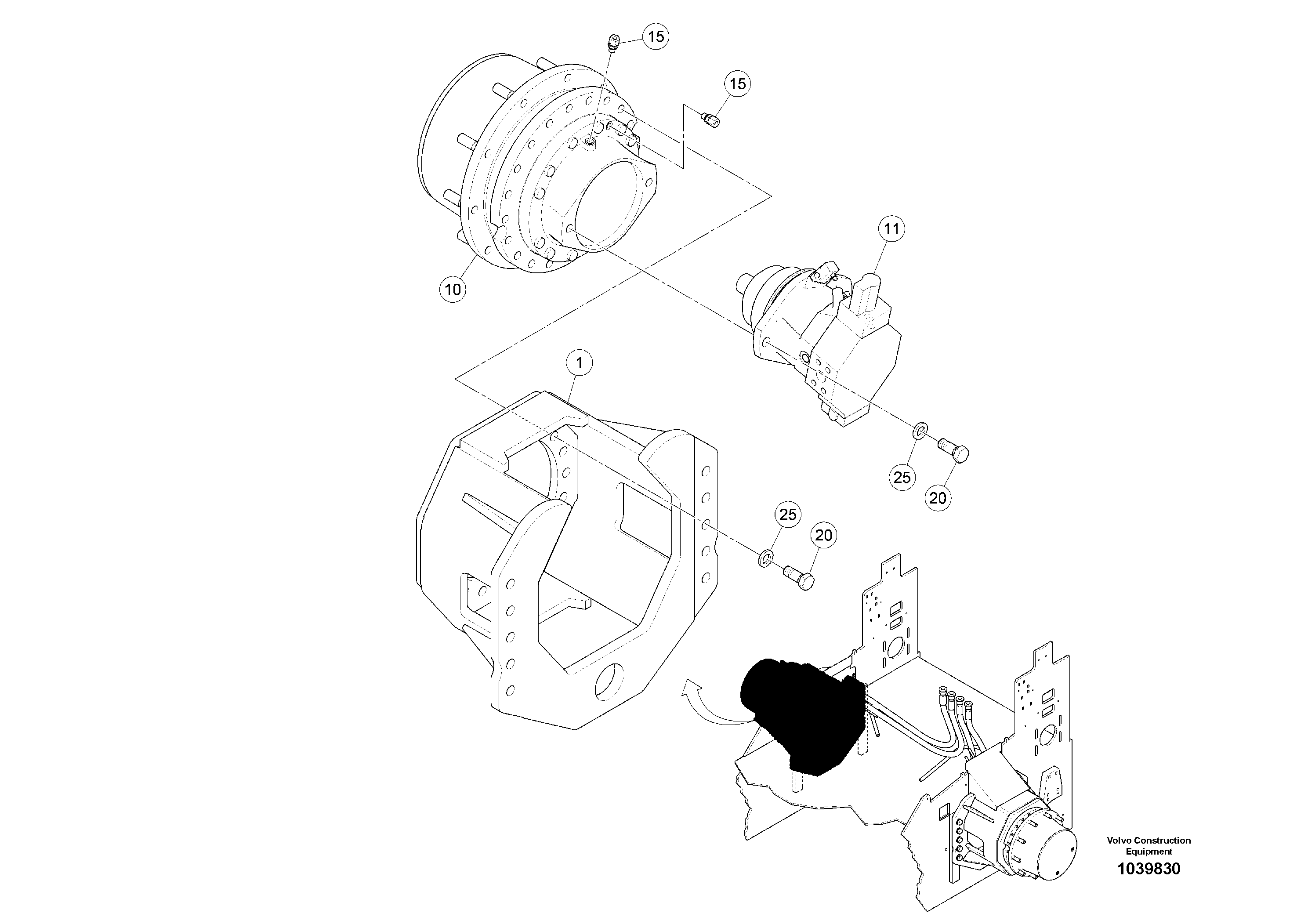 Схема запчастей Volvo ABG5770 - 100271 wheel drive ABG5770 S/N 20740 -
