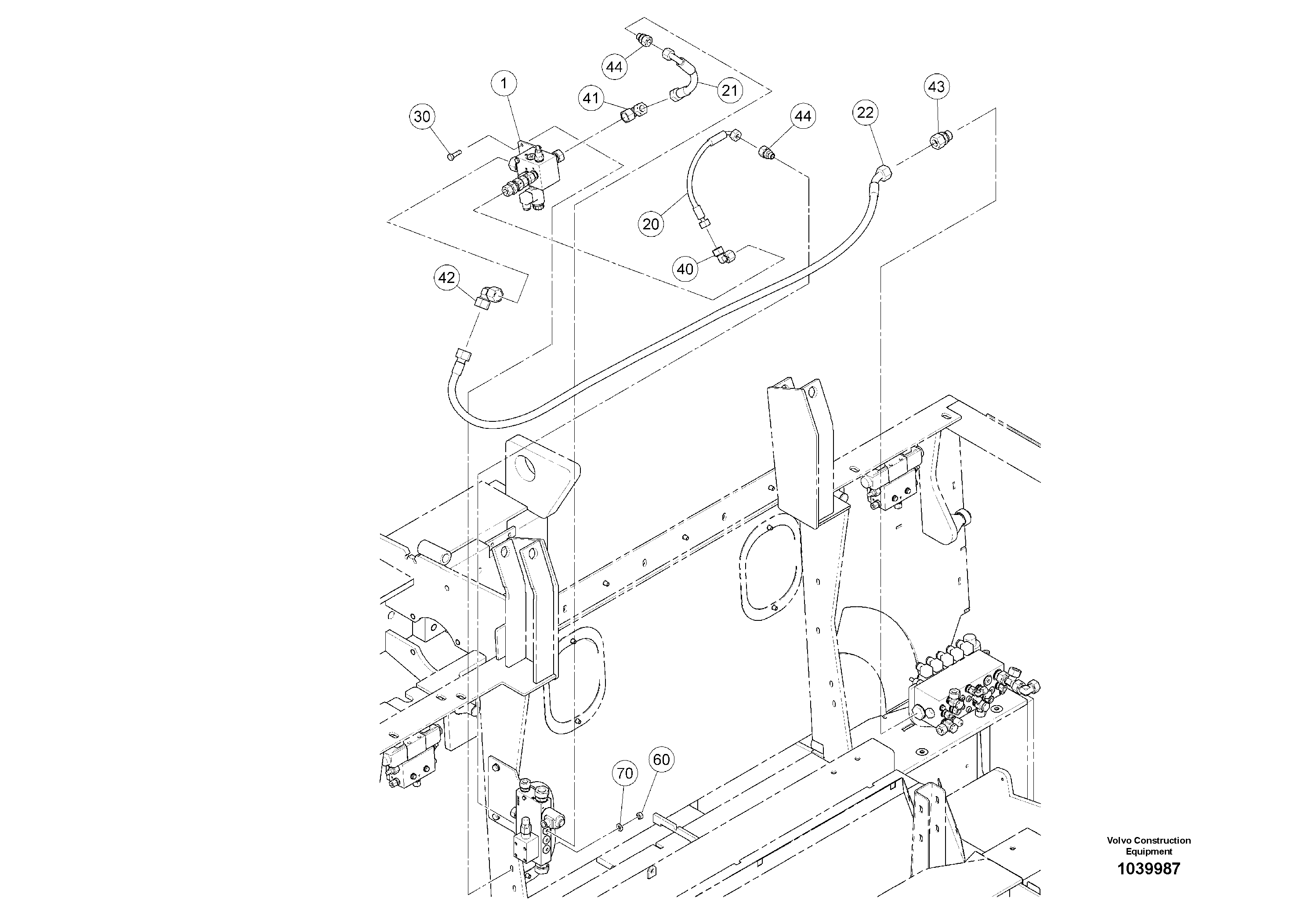 Схема запчастей Volvo ABG5770 - 93207 Screed Assist ABG5770 S/N 20740 -