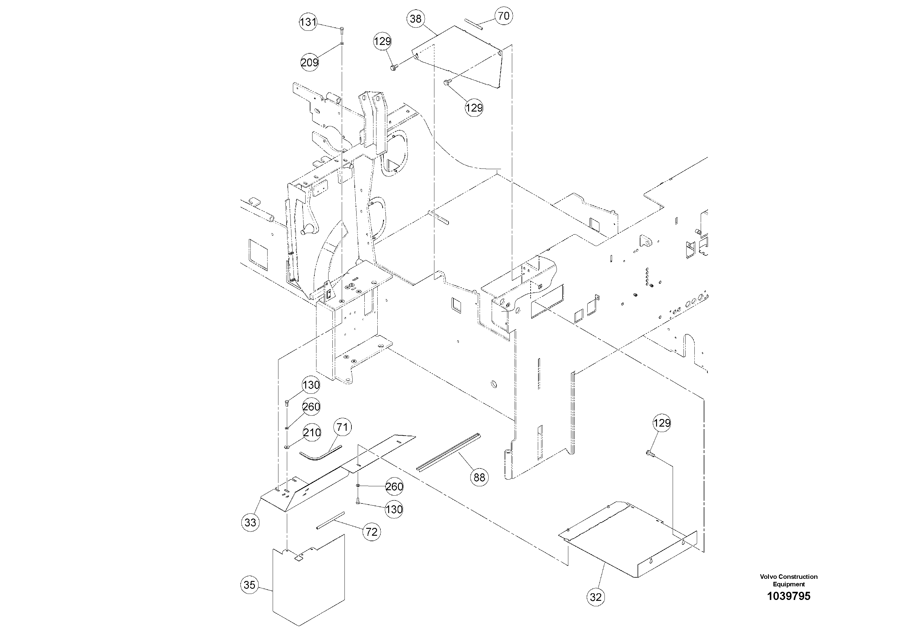 Схема запчастей Volvo ABG5770 - 87187 Superstructure ABG5770 S/N 20740 -