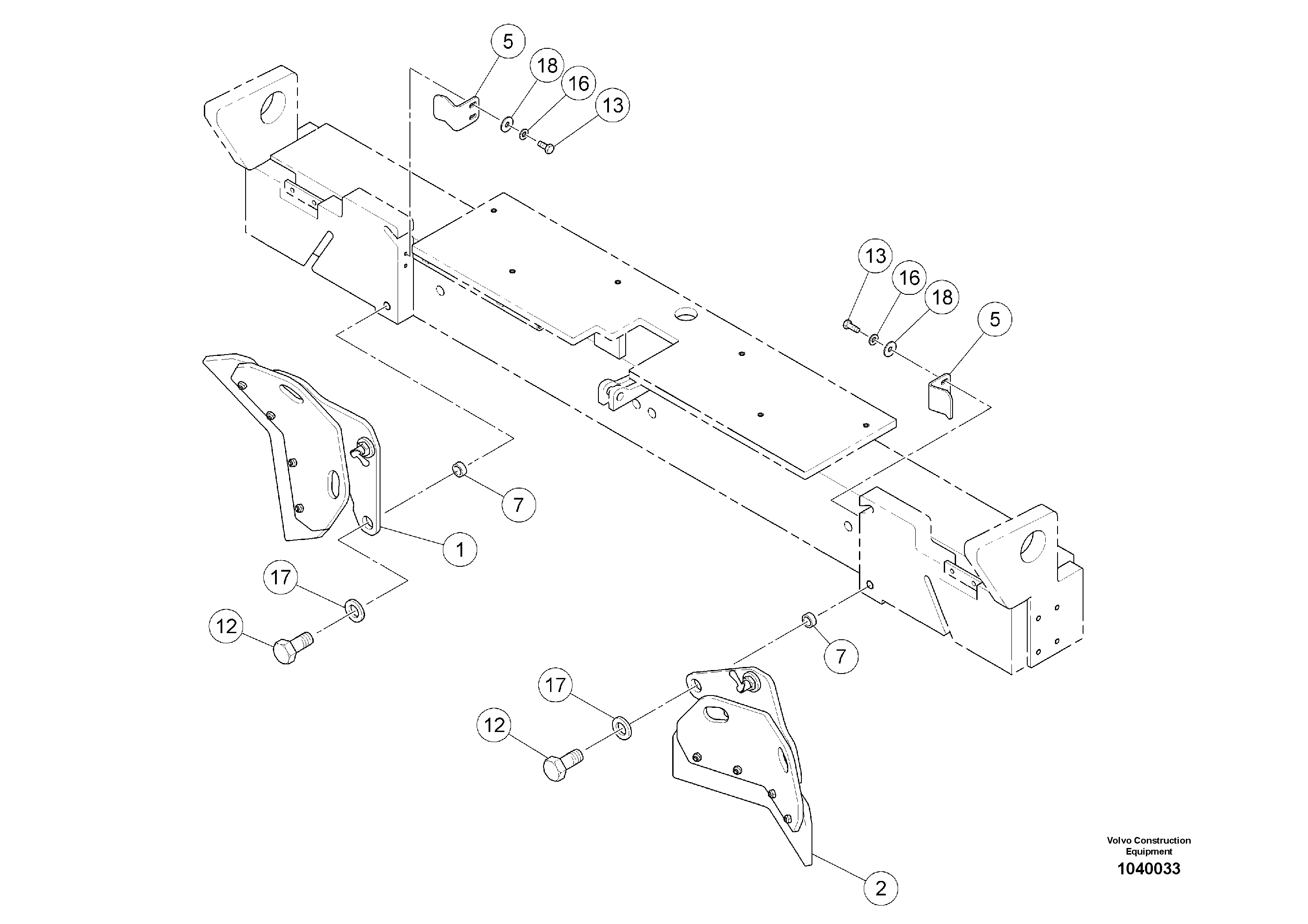 Схема запчастей Volvo ABG5770 - 94832 Scraper Assembly ABG5770 S/N 20740 -
