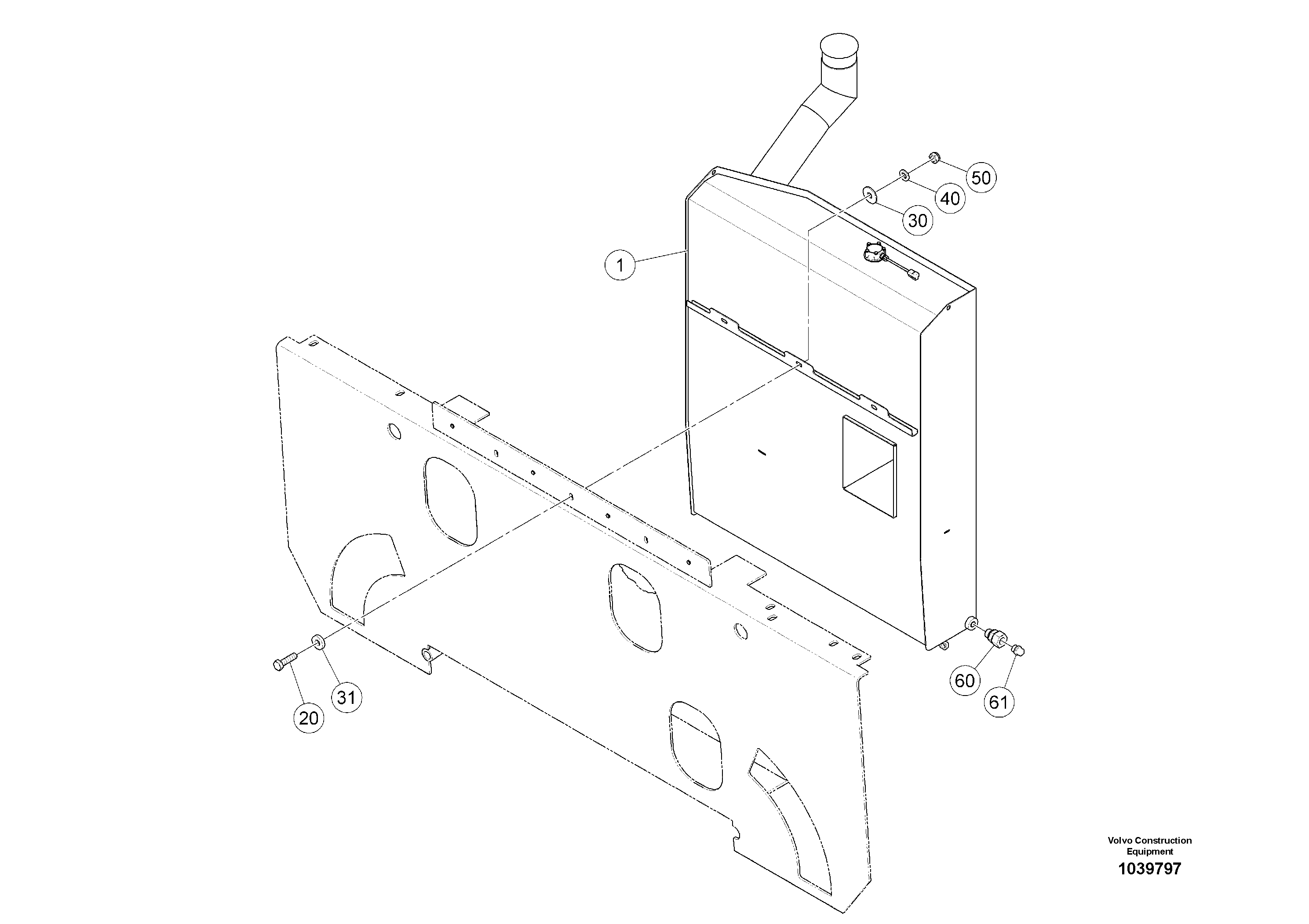 Схема запчастей Volvo ABG5770 - 94896 Fuel Tank Kit ABG5770 S/N 20740 -