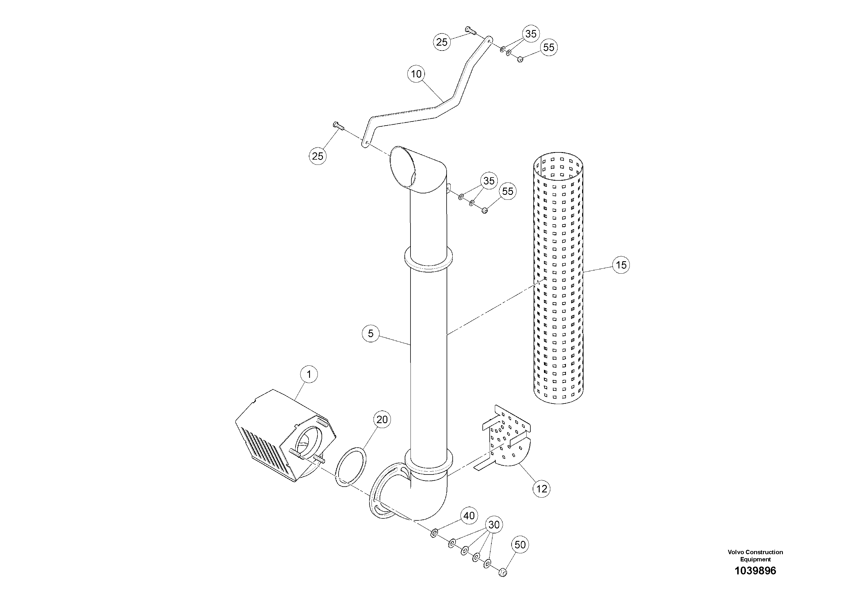 Схема запчастей Volvo ABG5770 - 87851 Tilting Exhaust ABG5770 S/N 20740 -