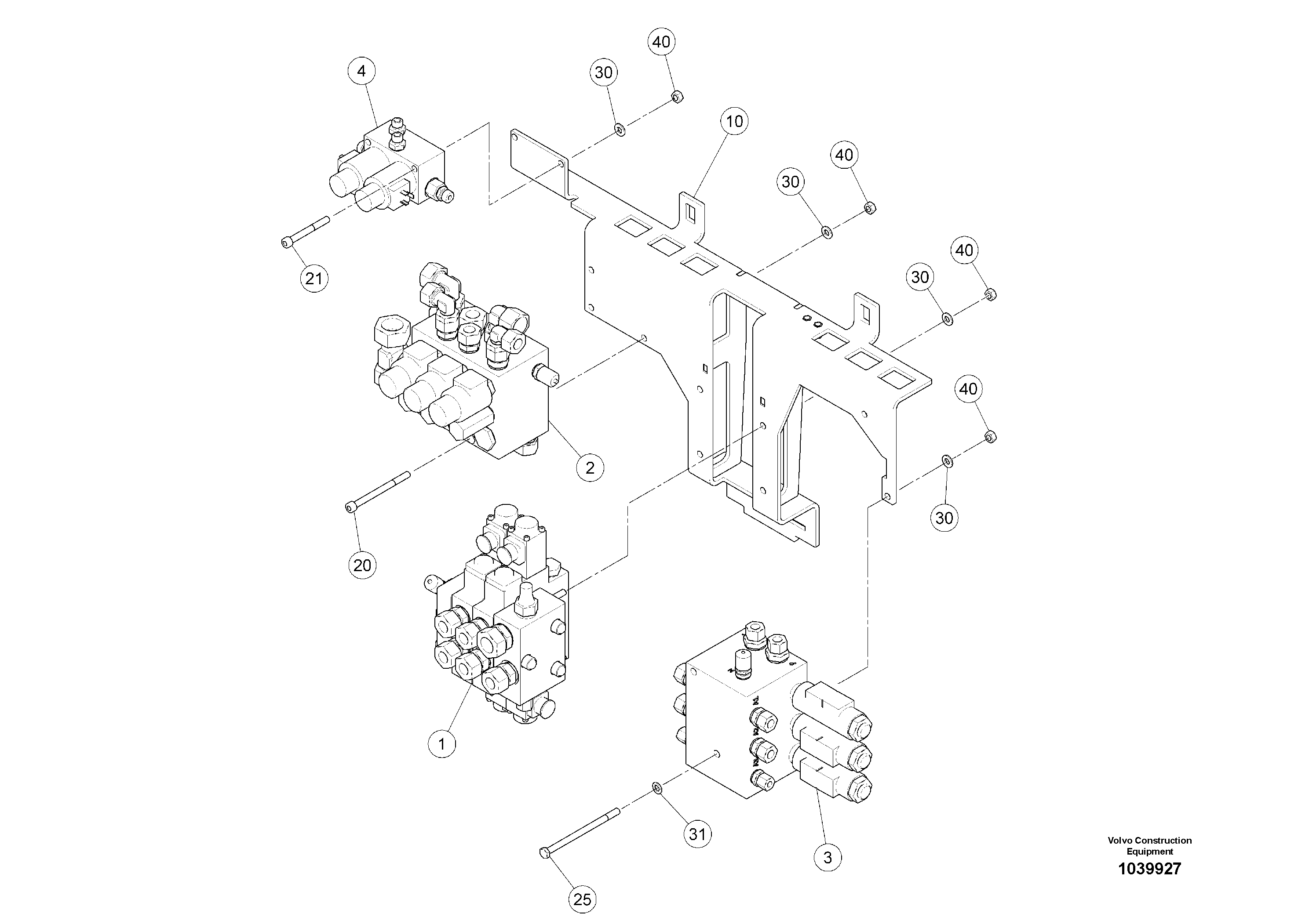 Схема запчастей Volvo ABG5770 - 87617 valve support cpl ABG5770 S/N 20740 -