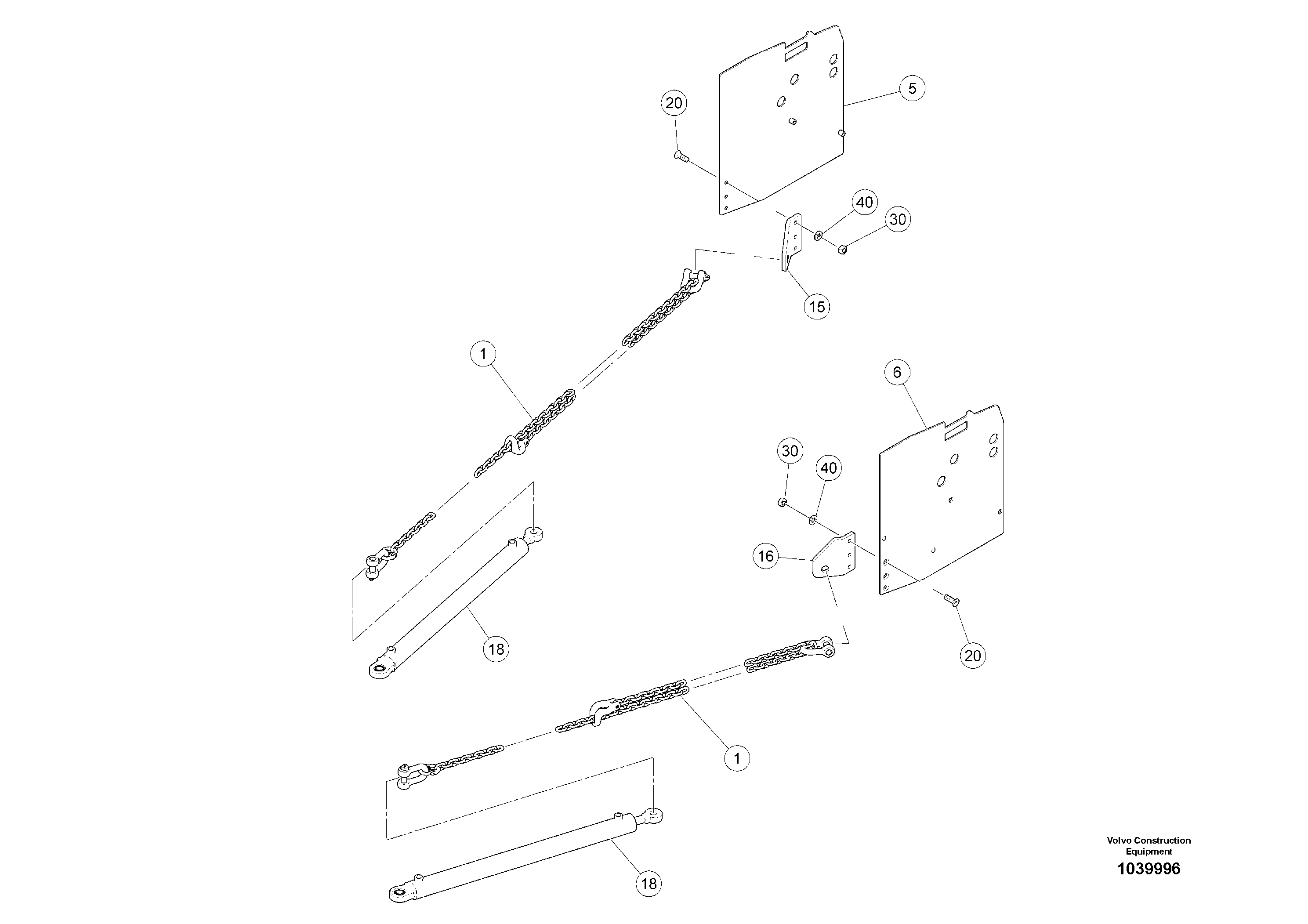 Схема запчастей Volvo ABG5870 - 52349 Tensioner Pre-assembly ABG5870 S/N 22058 -