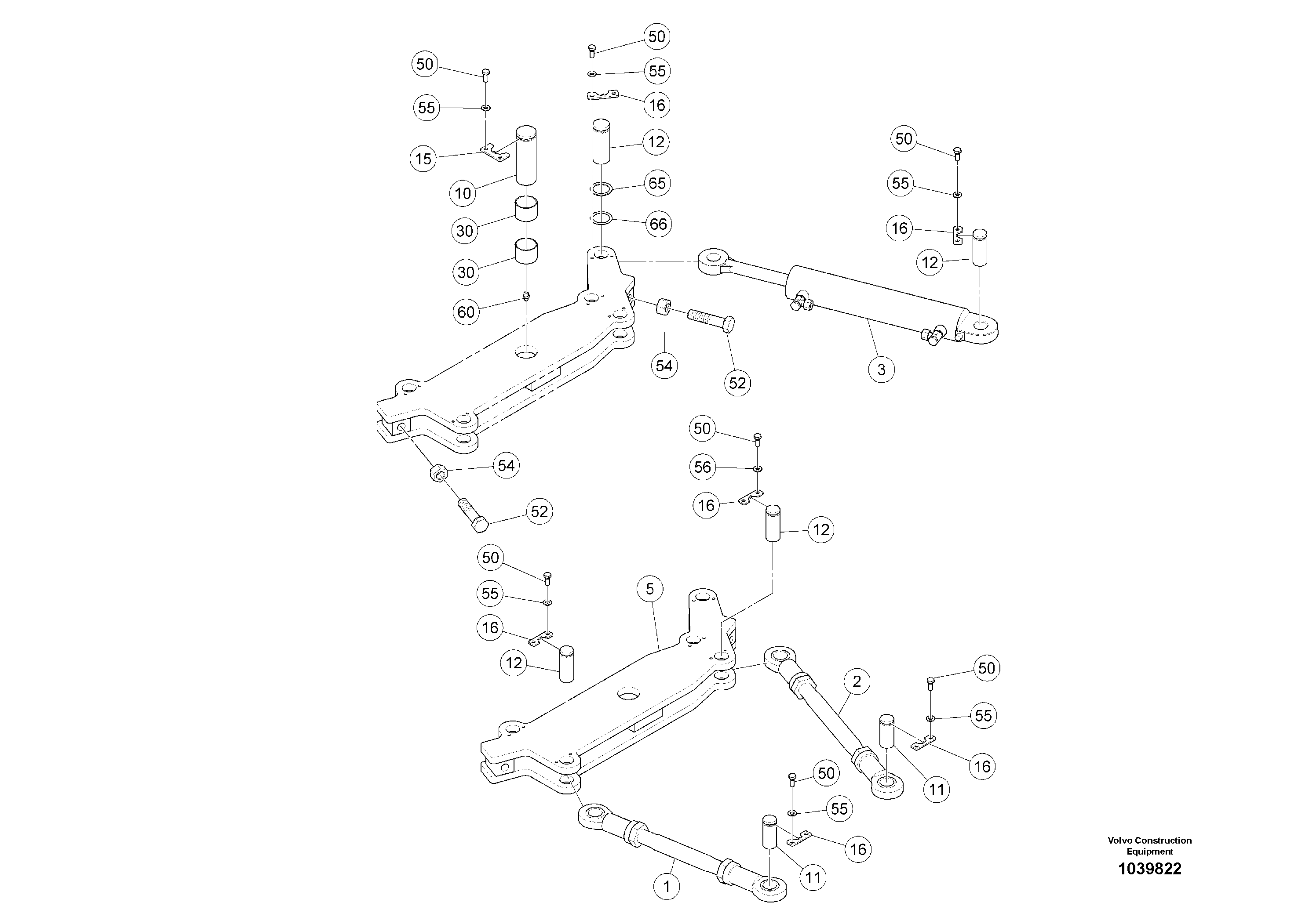 Схема запчастей Volvo ABG5870 - 48130 Steering 4-wheel Drive ABG5870 S/N 22058 -