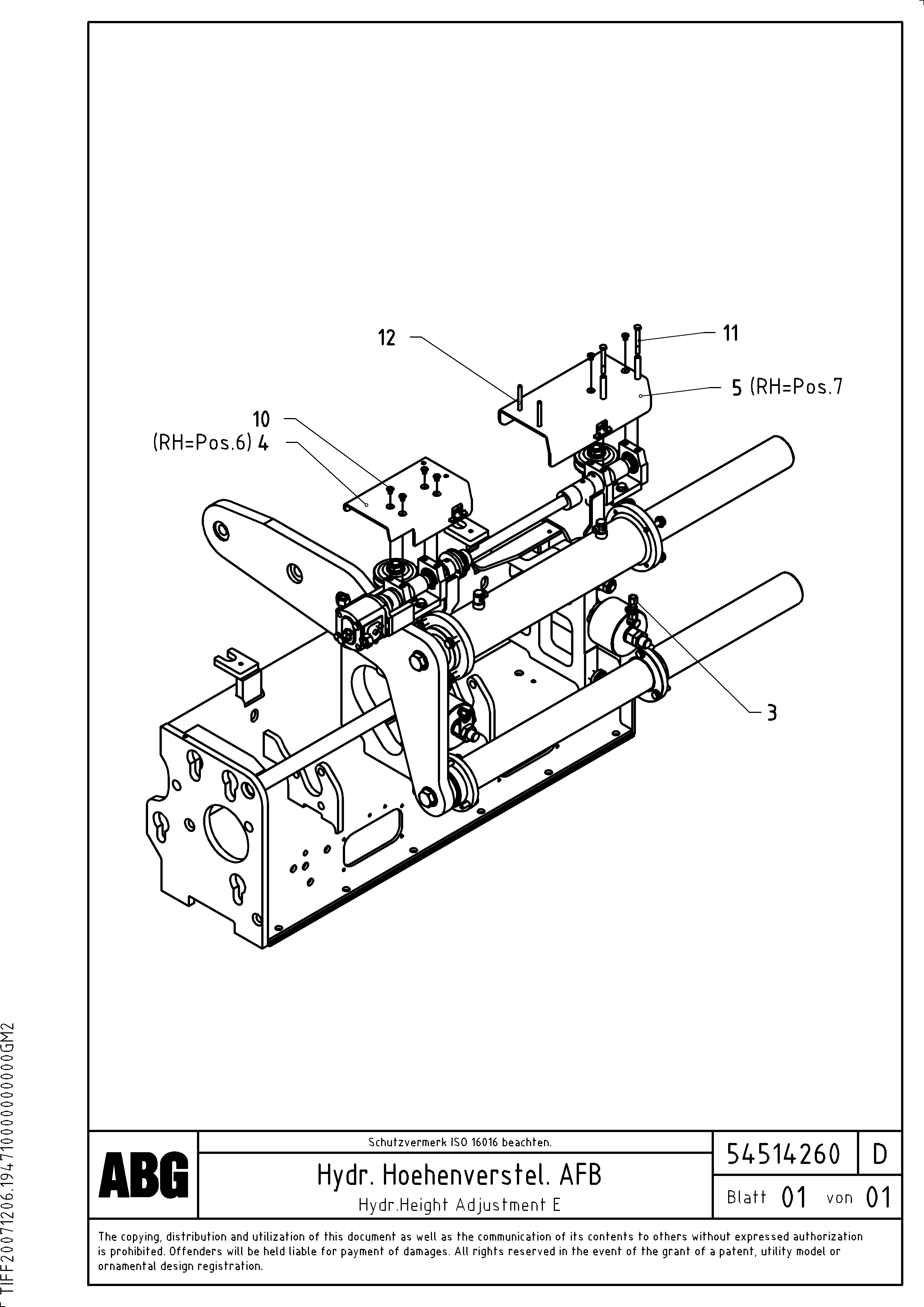 Схема запчастей Volvo ABG5870 - 80835 Hydraulic height adjustment for extandable screed VB 78 GTC ATT. SCREEDS 2,5 - 9,0M ABG5770, ABG5870, ABG6870