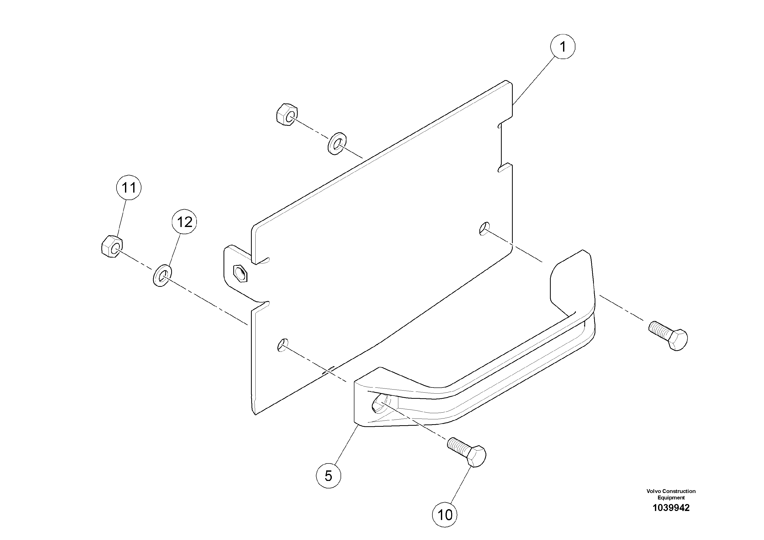 Схема запчастей Volvo ABG5870 - 56541 Cover kit ABG5870 S/N 22058 -