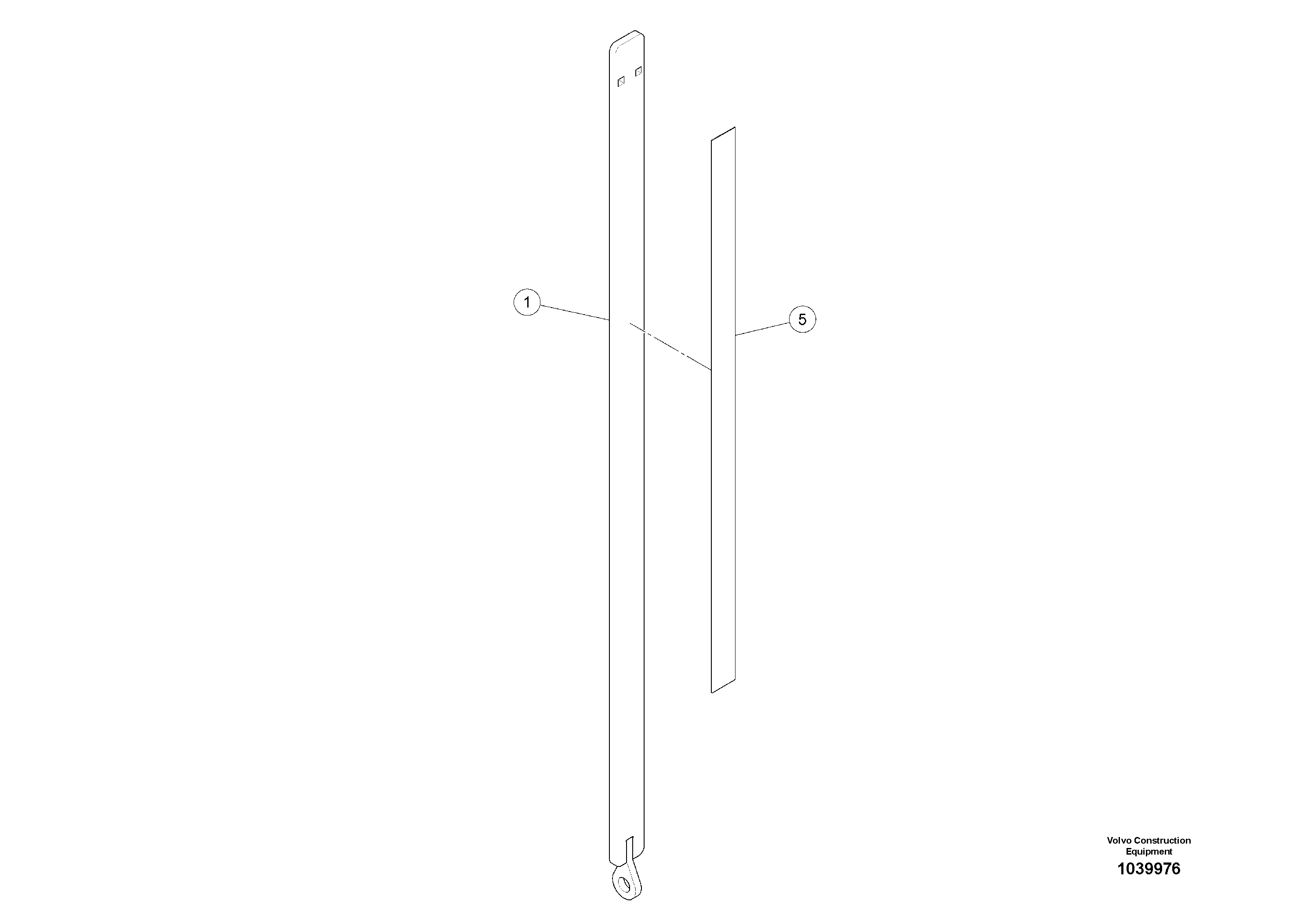 Схема запчастей Volvo ABG5870 - 53794 Indicator Rod Inch ABG5870 S/N 22058 -