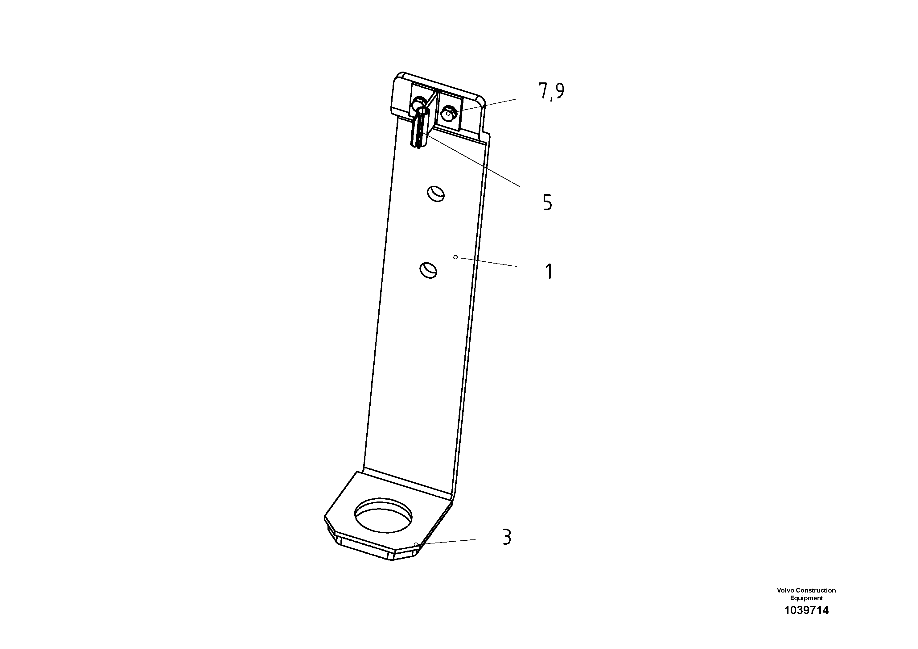 Схема запчастей Volvo ABG5870 - 58049 Holder Assembly ABG5870 S/N 22058 -