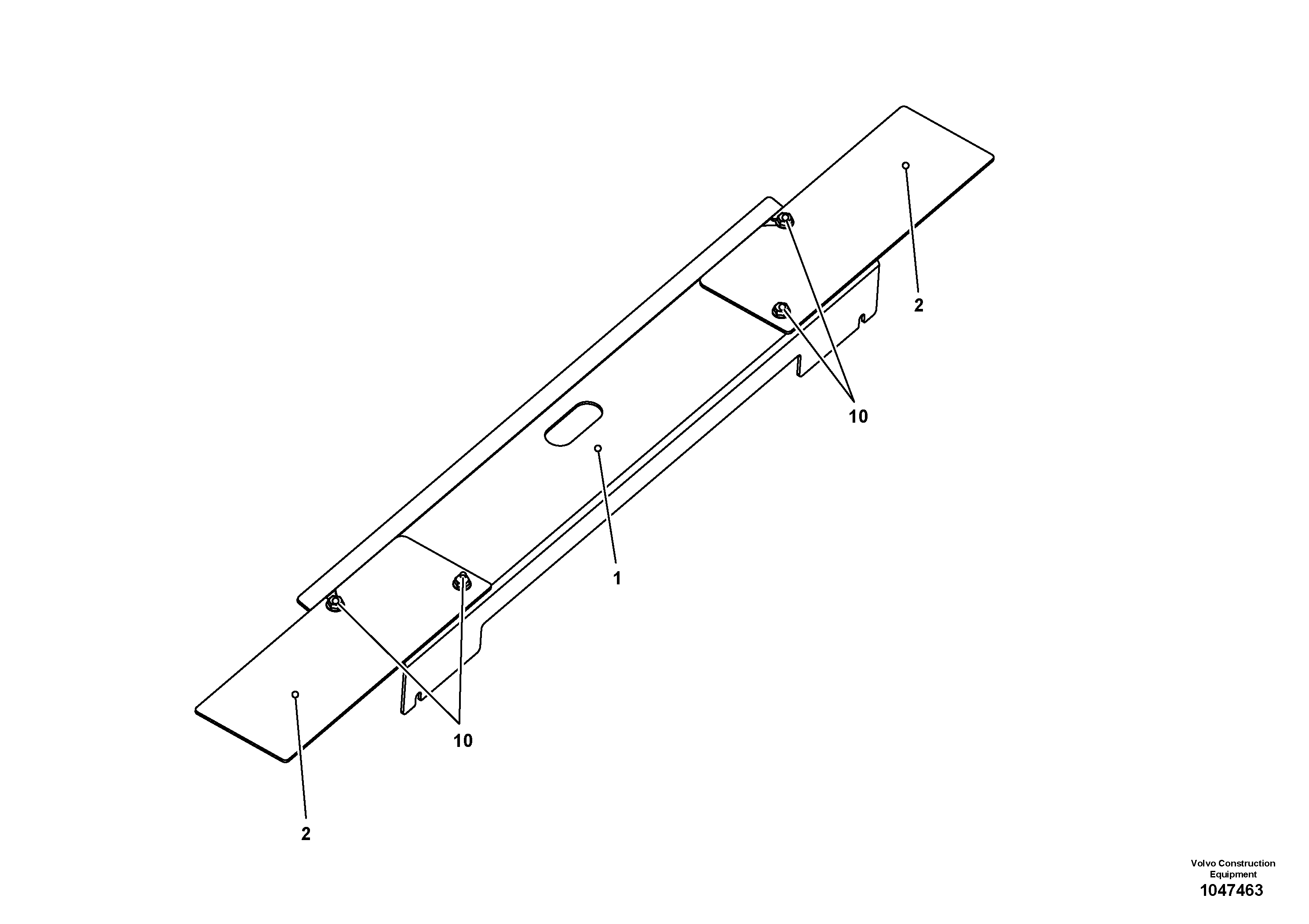 Схема запчастей Volvo ABG5870 - 79438 Cover plate for tamper knife VB 78 GTC ATT. SCREEDS 2,5 - 9,0M ABG5770, ABG5870, ABG6870