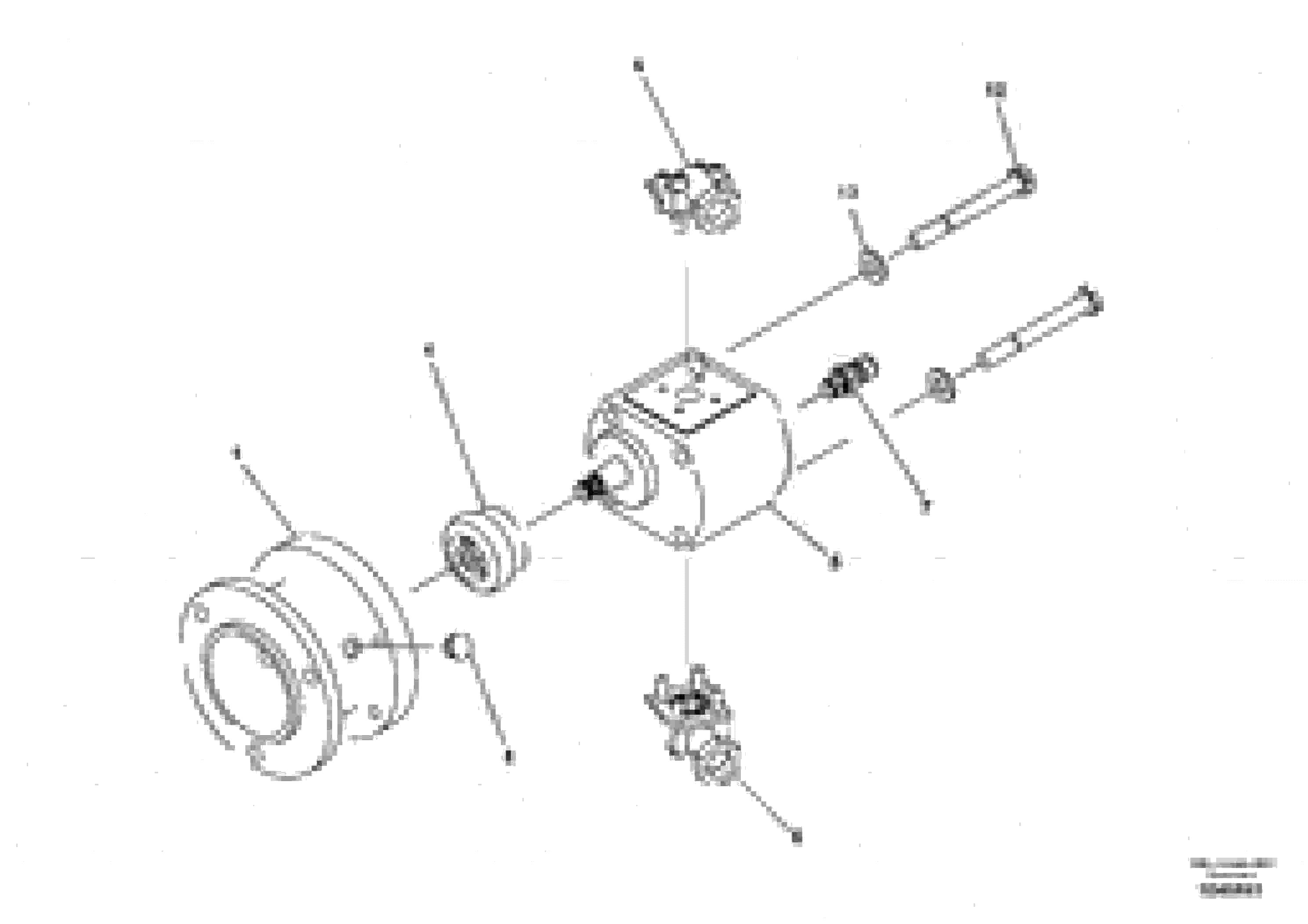 Схема запчастей Volvo ABG6870 - 74388 Hydr. Motor with coupling for vibrator/extendable screed VB 78 ETC ATT. SCREED 2,5 - 9,0 M ABG5770, ABG5870, ABG6870