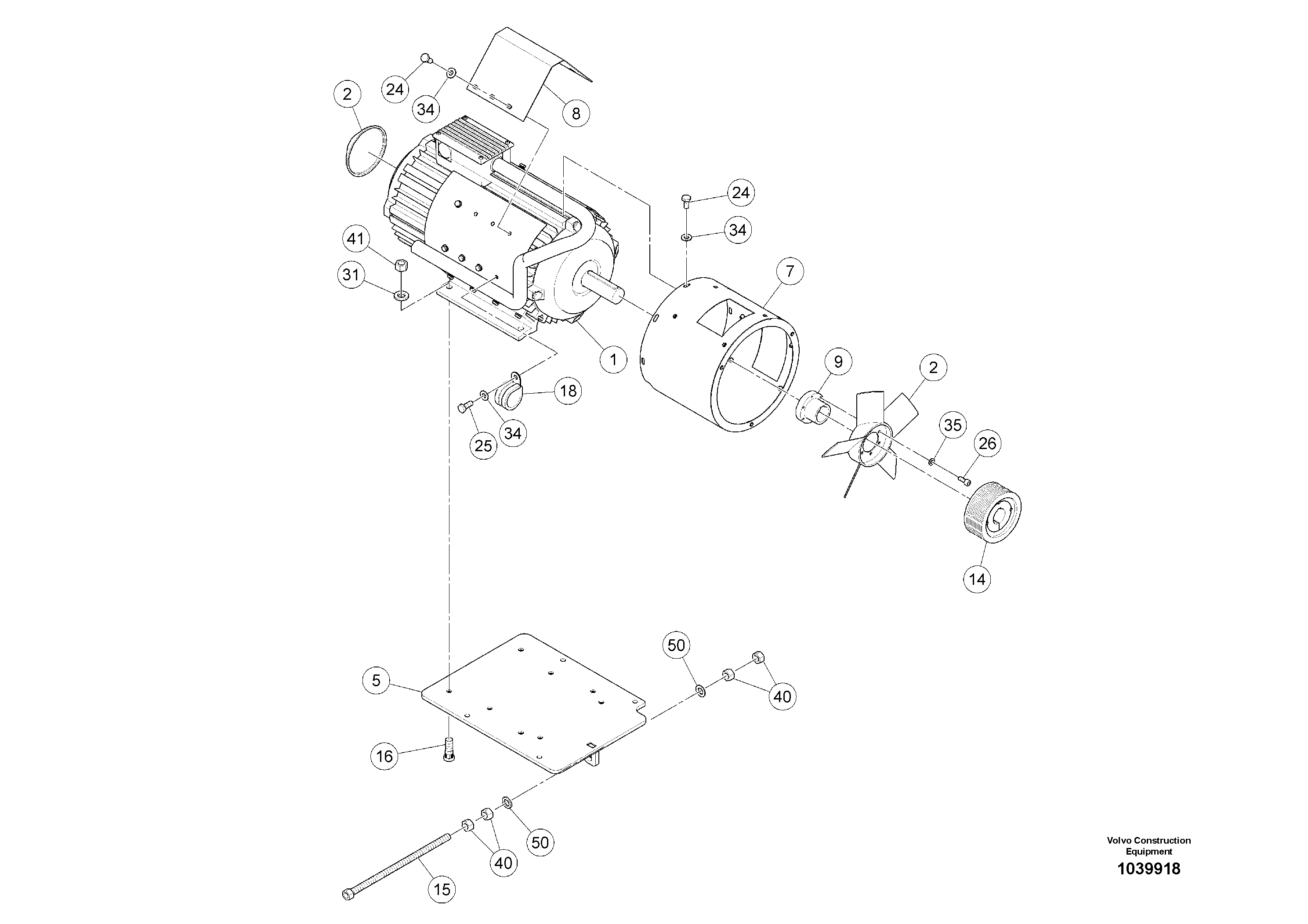 Схема запчастей Volvo ABG6870 - 48346 Alternator Pre-mounted ABG6870 S/N 20735 -