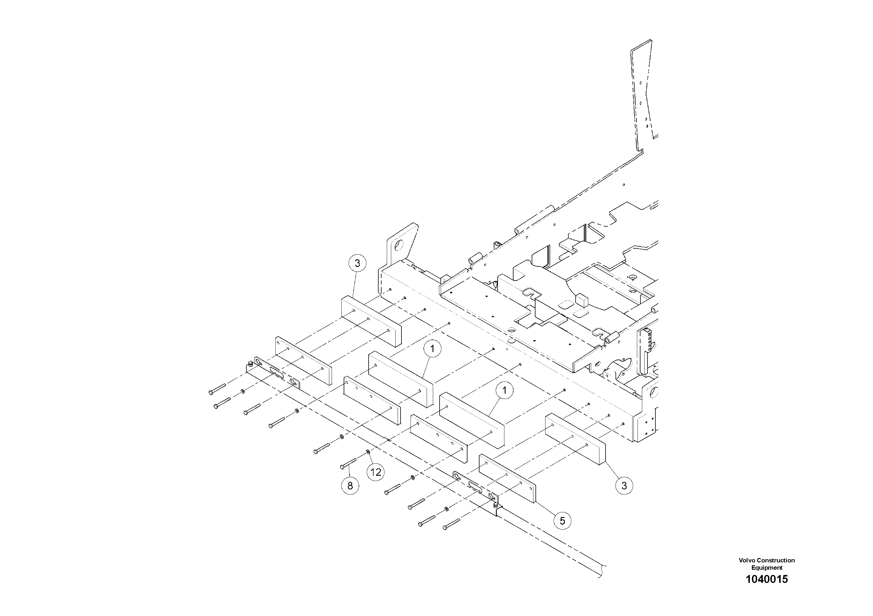 Схема запчастей Volvo ABG6870 - 80560 Ballast VB 88 ETC ATT. SCREED 3,0 - 9,0 M ABG6870