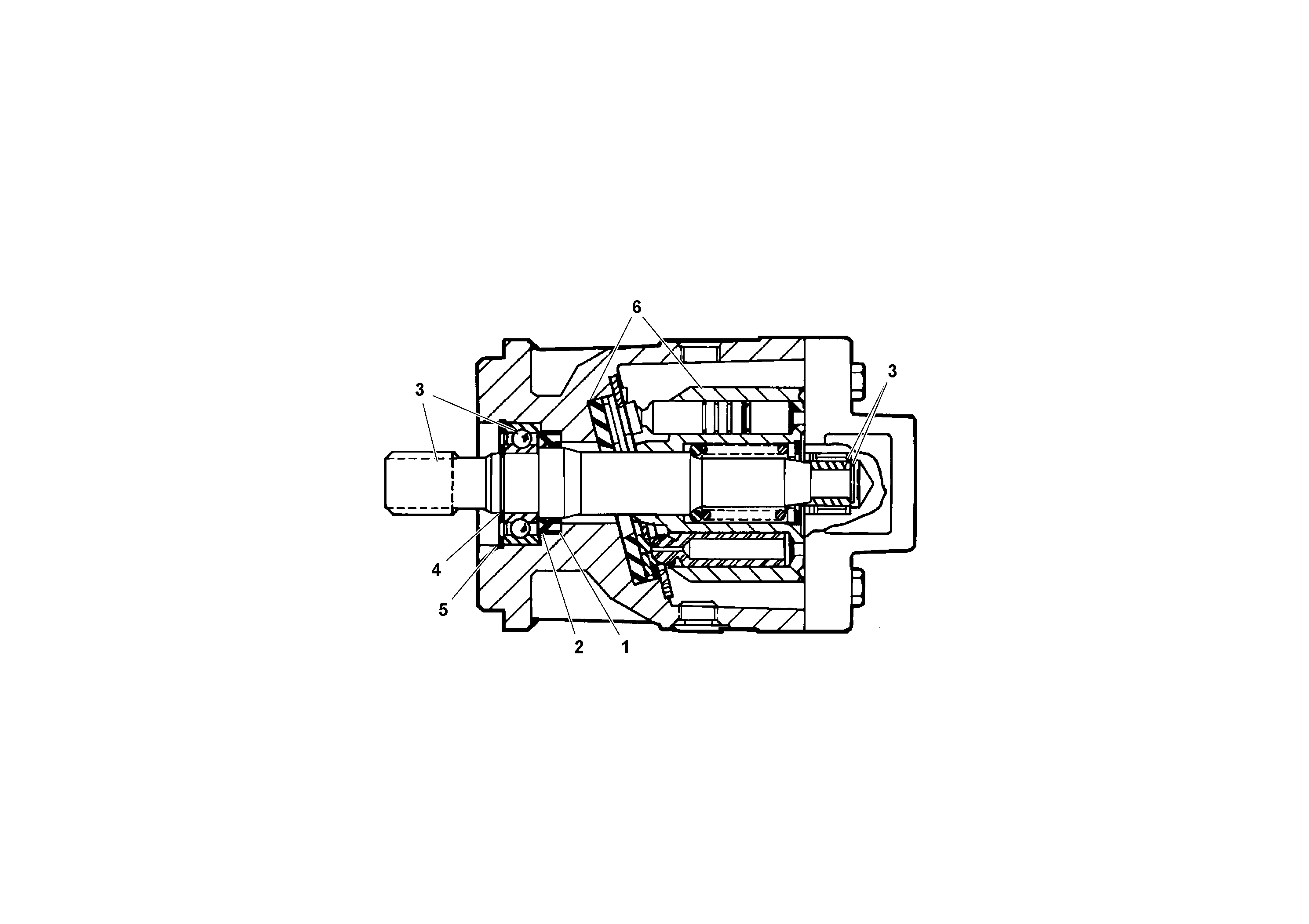 Схема запчастей Volvo PF161 - 68167 Auger/conveyor Drive Motor PF161 S/N 197506 -