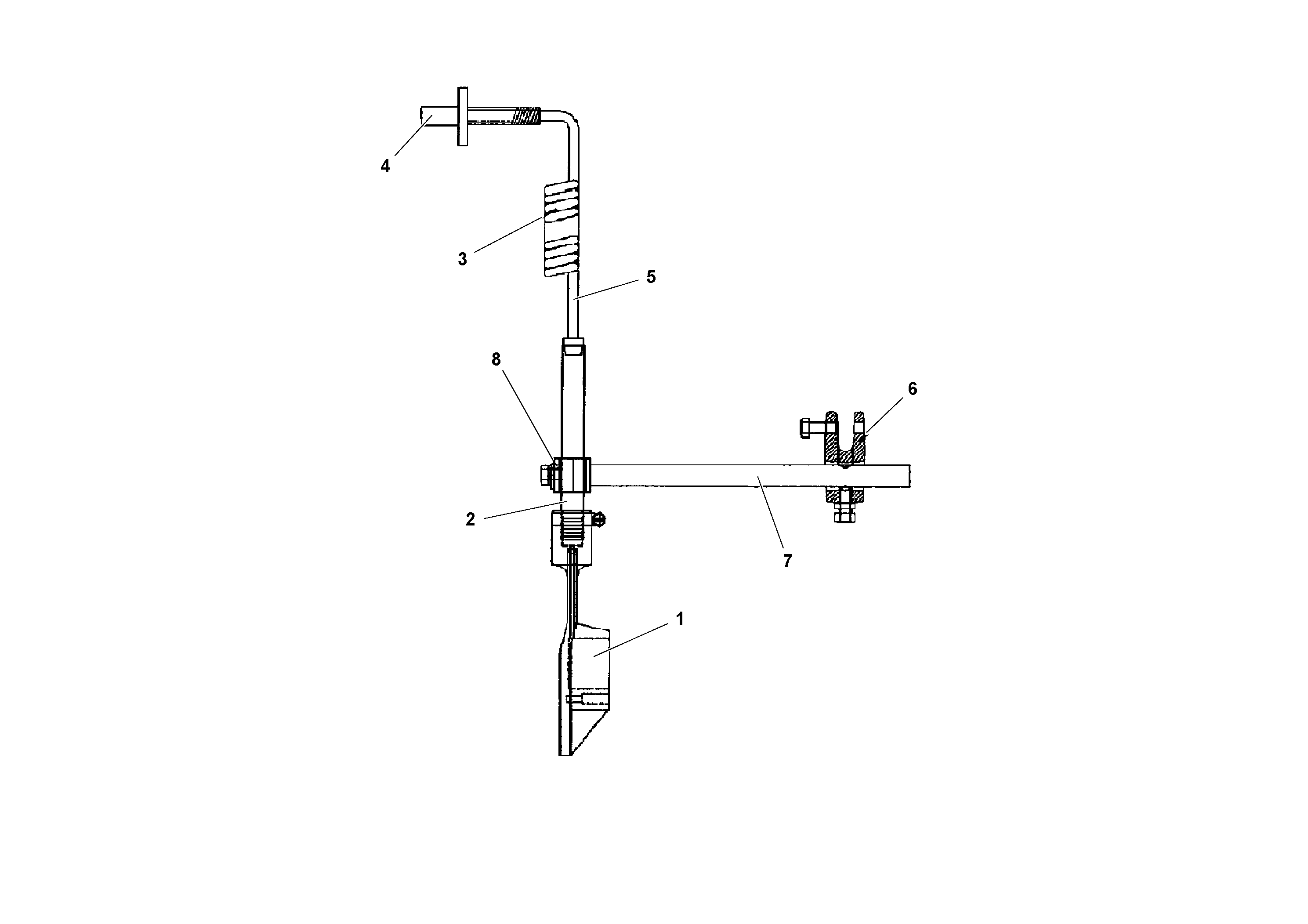 Схема запчастей Volvo PF161 - 73871 Feed Control Paddle Assembly PF161 S/N 197506 -