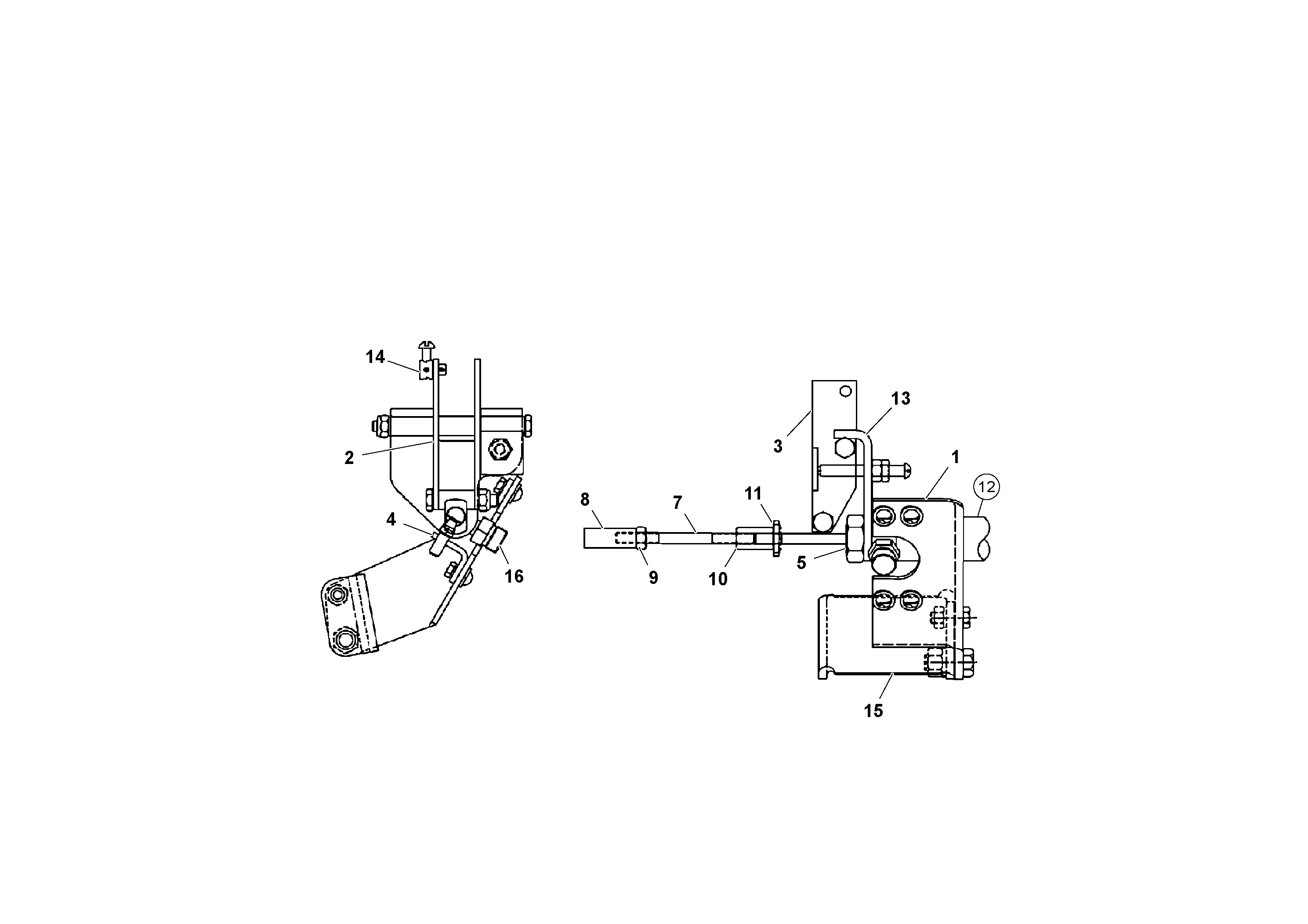 Схема запчастей Volvo PF161 - 74728 Throttle Control Assembly PF161 S/N 197506 -