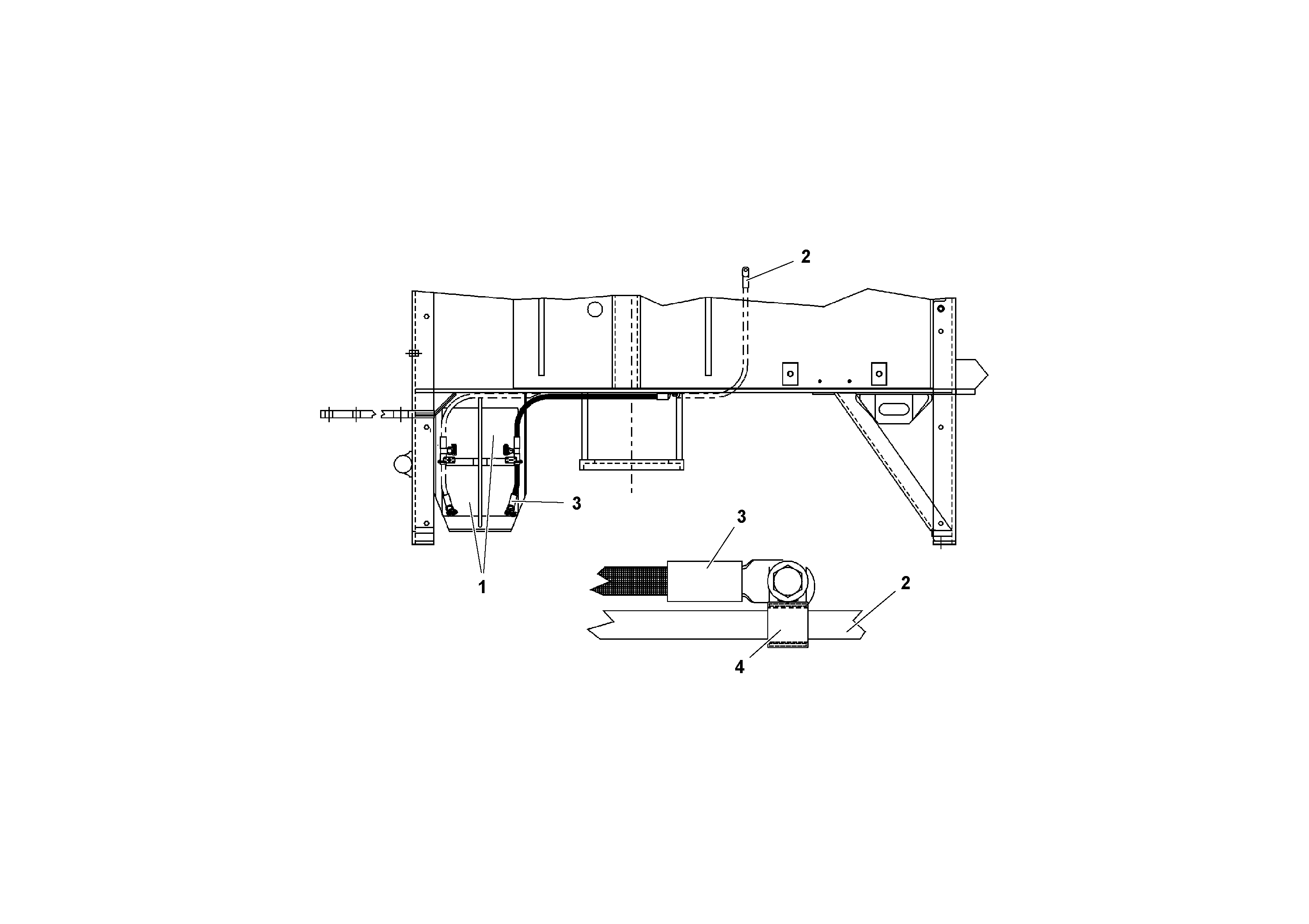 Схема запчастей Volvo PF161 - 74425 Battery Wiring PF161 S/N 197506 -