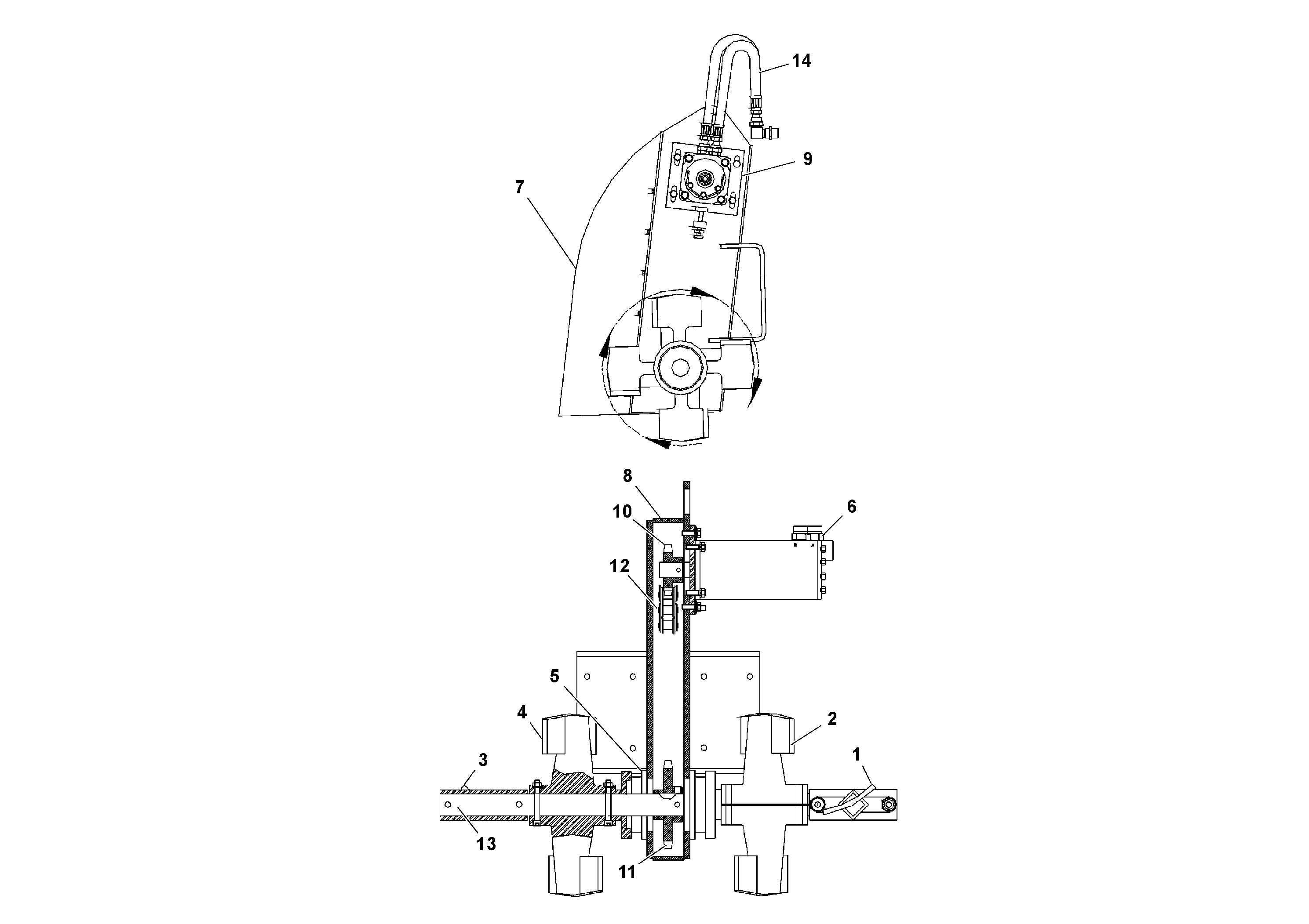 Схема запчастей Volvo PF2181 - 91749 Mixer/agitator Assembly PF2181 S/N 197473-