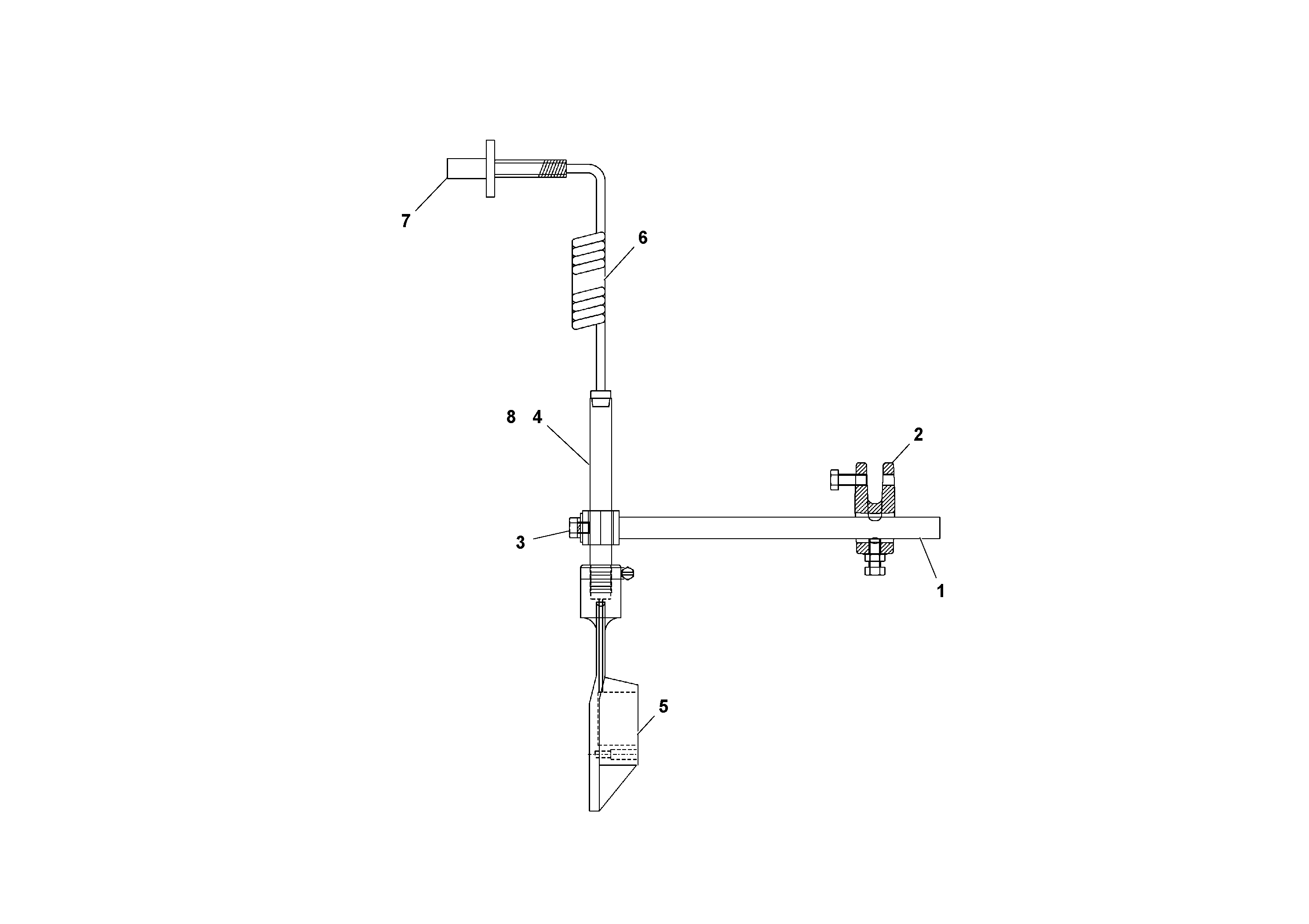 Схема запчастей Volvo PF2181 - 98493 Feed Control Paddle Assembly PF2181 S/N 197473-