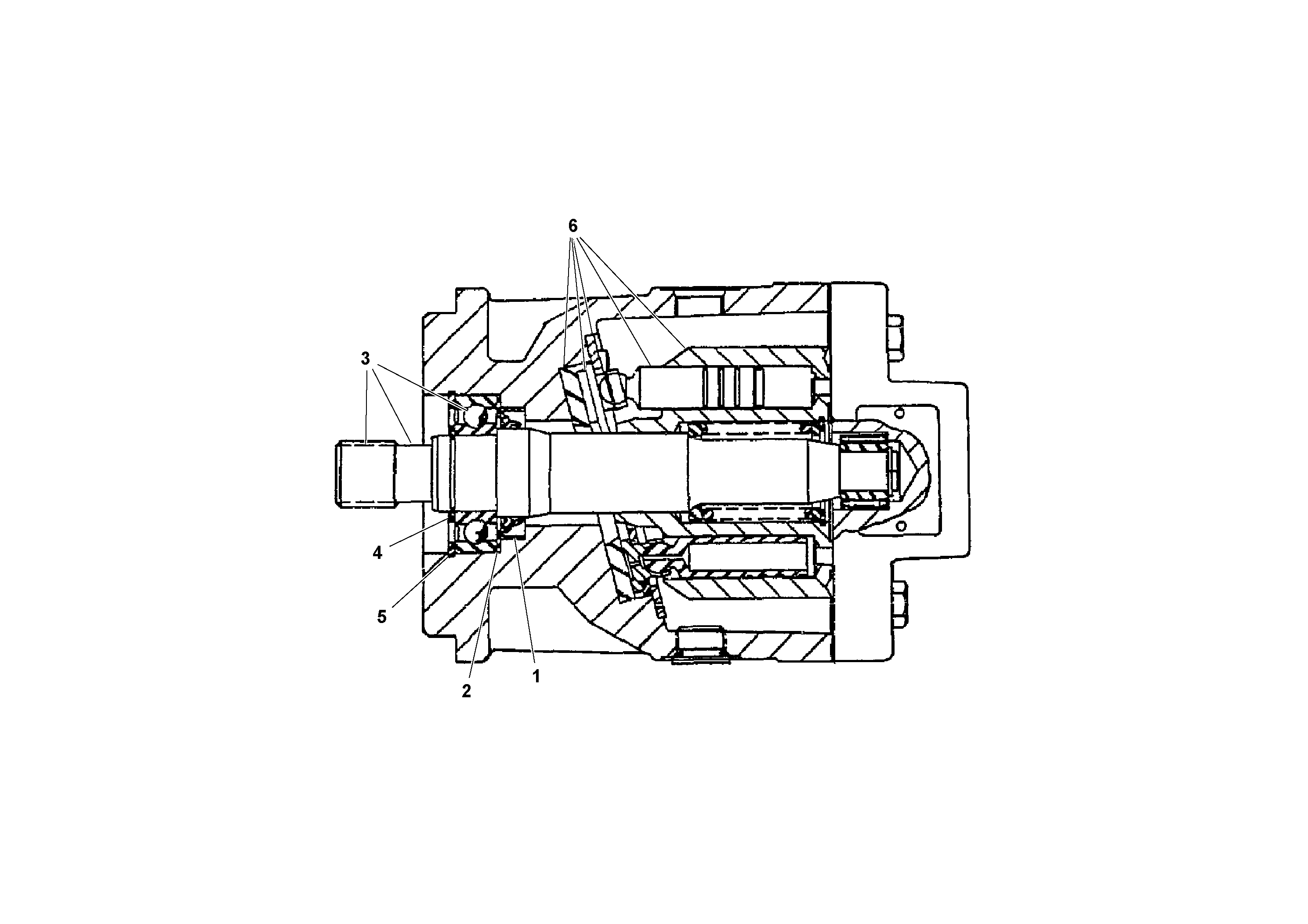 Схема запчастей Volvo PF2181 - 98498 Auger/conveyor Drive Motor PF2181 S/N 197473-