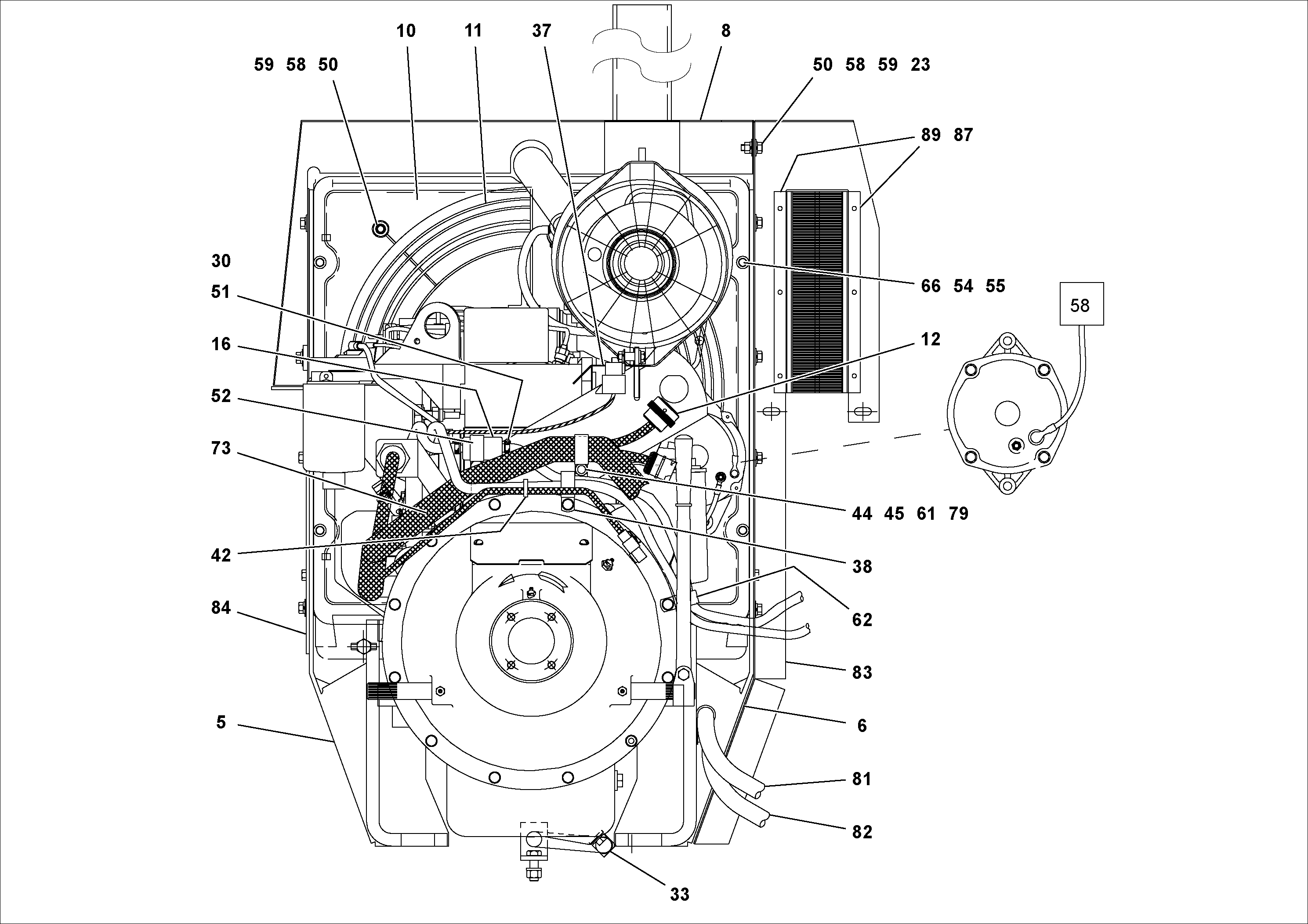 Схема запчастей Volvo PF2181 - 92960 Двигатель в сборе PF2181 S/N 197473-