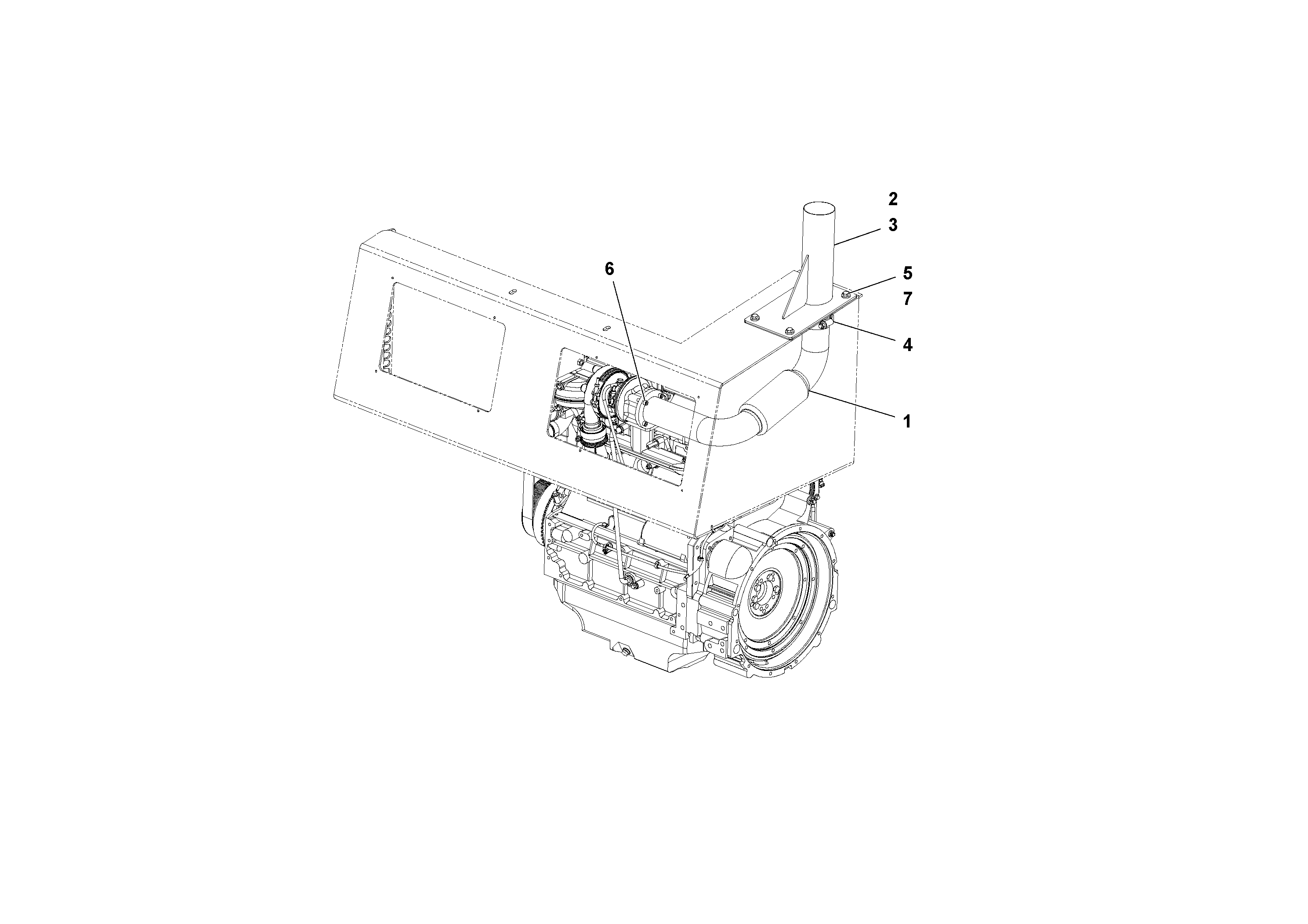 Схема запчастей Volvo PF2181 - 76897 Exhaust Installation PF2181 S/N 200987-