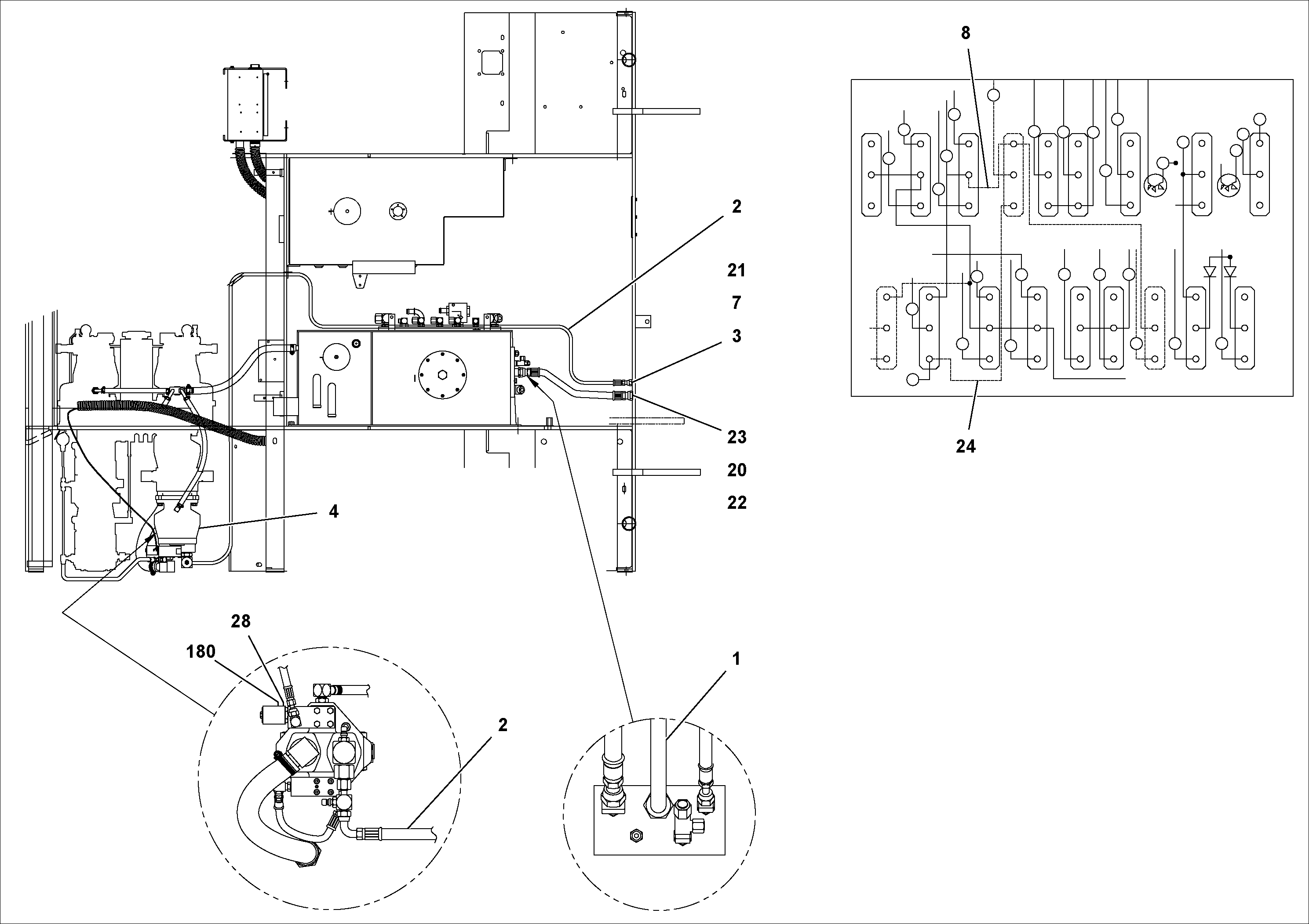 Схема запчастей Volvo PF2181 - 72872 Generator with fitting parts PF2181 S/N 200987-
